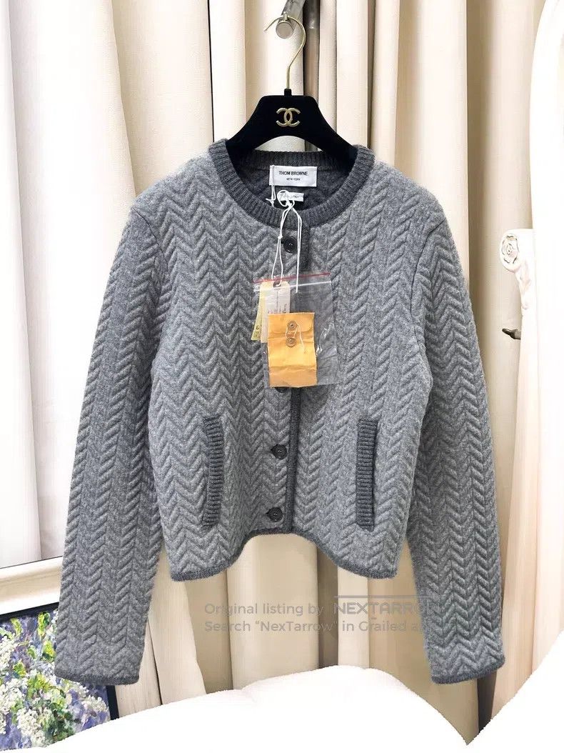 Thom Browne Thom Browne Single Button Round Neck Long Sleeve Jacket Size US XXS / EU 40 - 1 Thumbnail