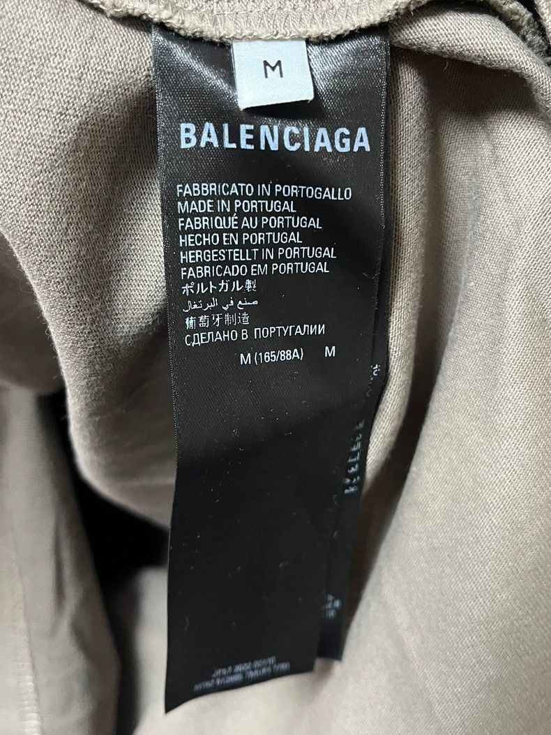 Balenciaga Balenciaga Brown front and back logo slogan short sleeves Size US M / EU 48-50 / 2 - 6 Thumbnail