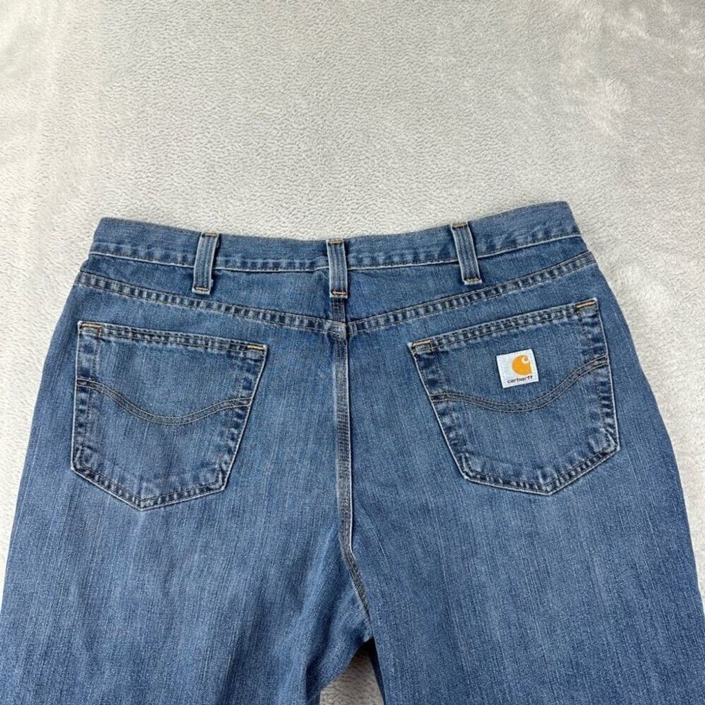 Carhartt Carhartt Men's Size 36 W x 32 L Denim Relax Jeans Zipper Fly Size US 36 / EU 52 - 10 Thumbnail