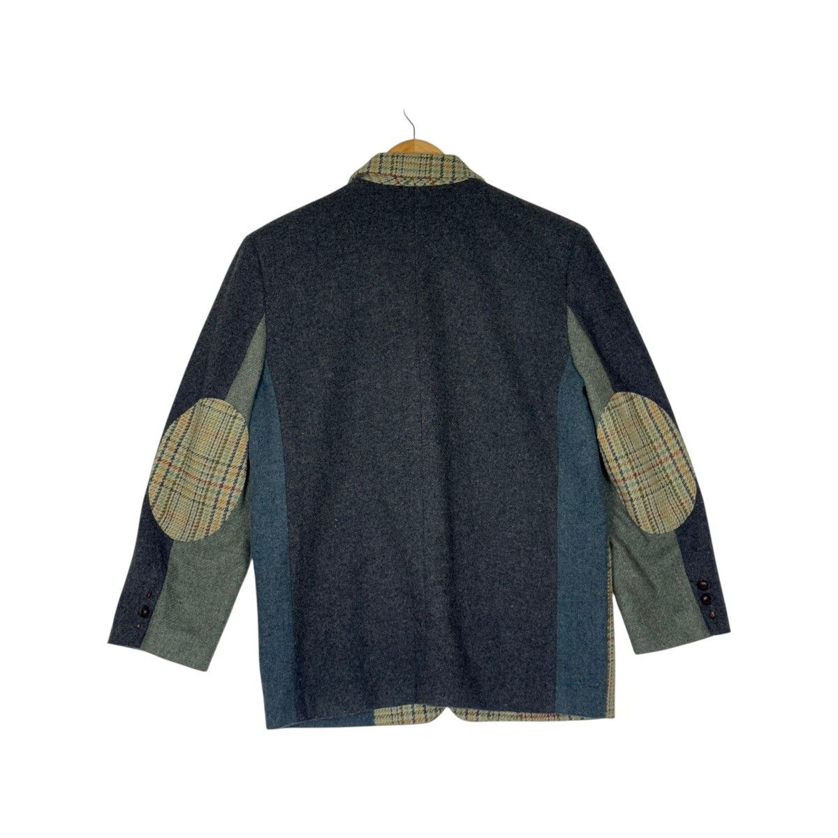 Japanese Brand Japanese Patchwork Wool Blazer Size 42R - 8 Thumbnail