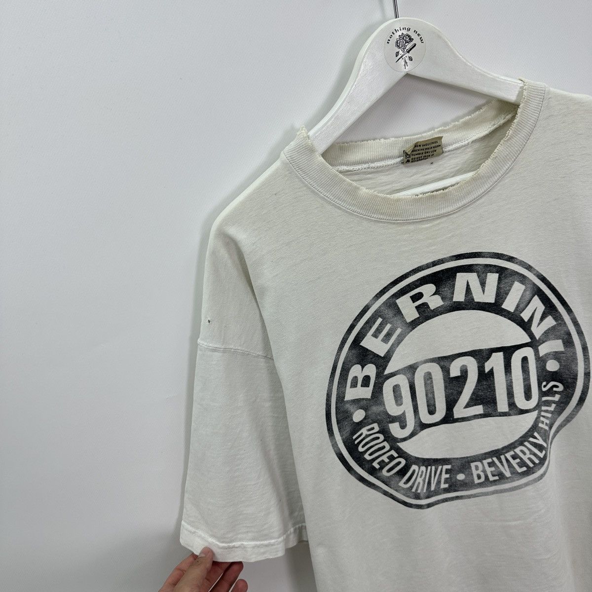 Vintage Vintage 90s 90210 Beverly Hills Bernini Rodeo drives tee y2k Size US XL / EU 56 / 4 - 4 Thumbnail