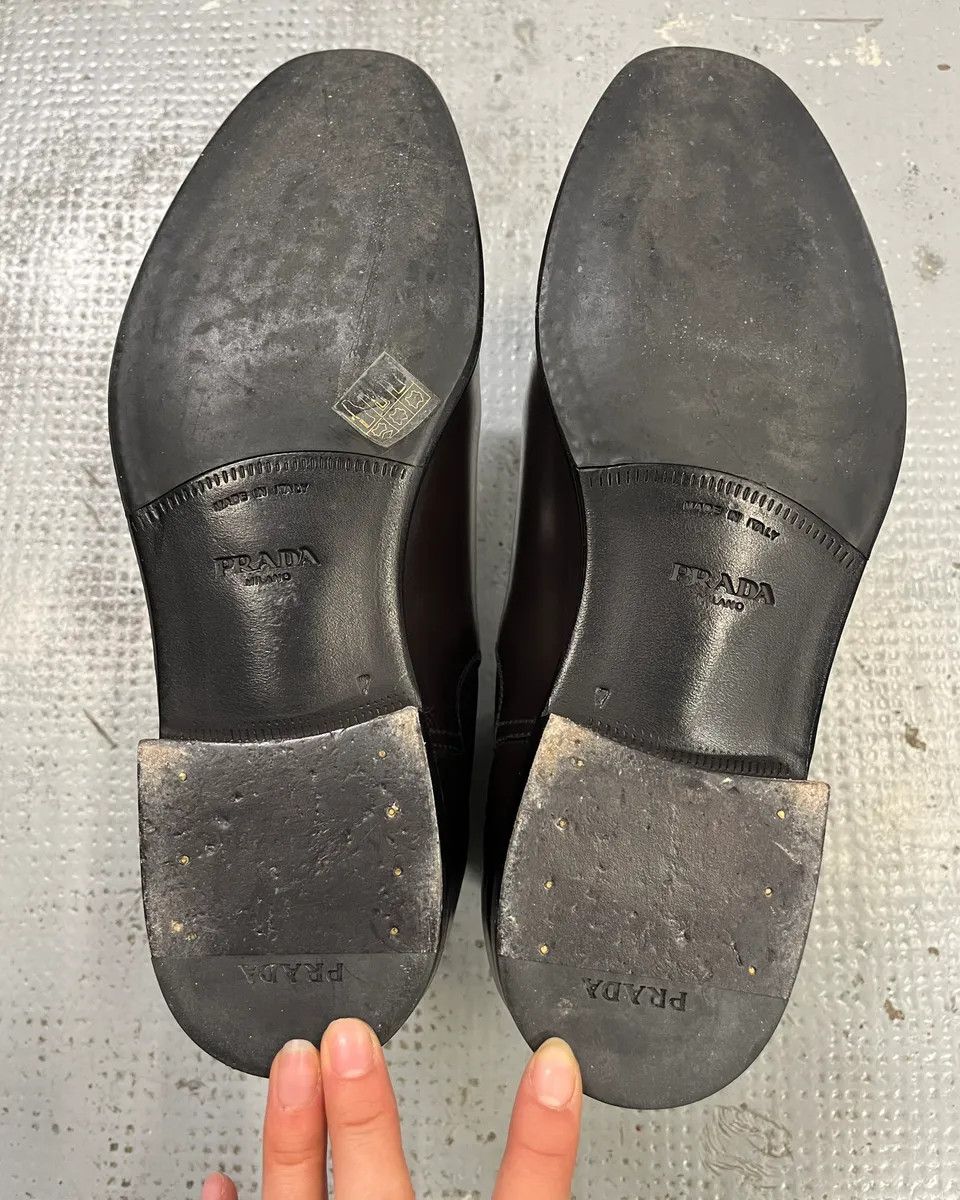 Prada Prada Brown Leather Chelsea Boots Size US 8 / EU 41 - 10 Thumbnail