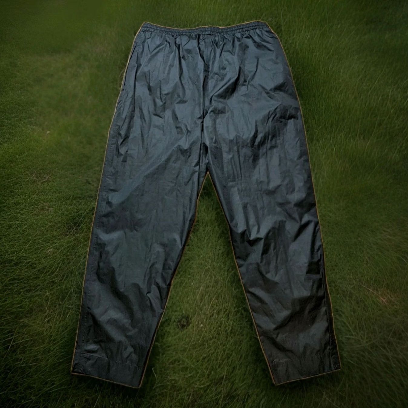 Vintage Sun Mountain Black Waterproof Golf Hiking Camp Packable Rain Pants Mens Large XL Size US 33 - 4 Thumbnail