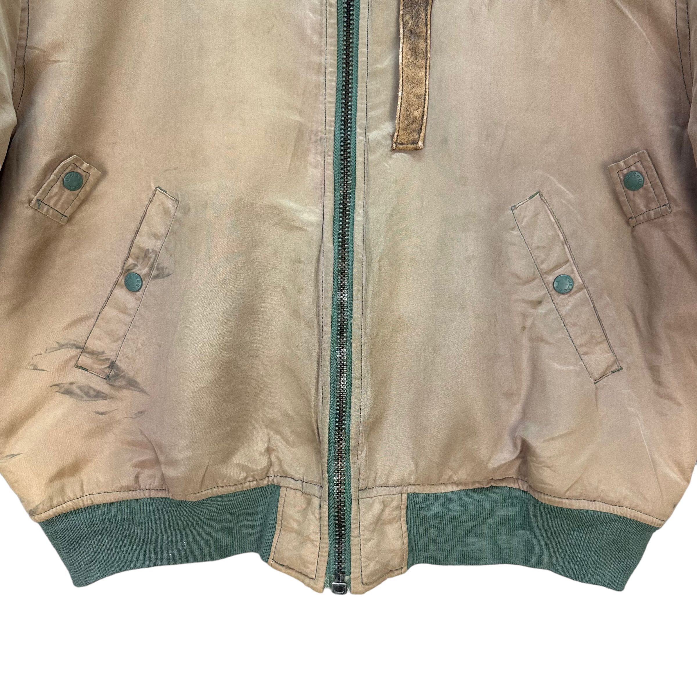 Avirex TRASHED🔥 87's AVIREX TYPE B15 FLIGHT JACKET #7706-166 Size US L / EU 52-54 / 3 - 4 Thumbnail