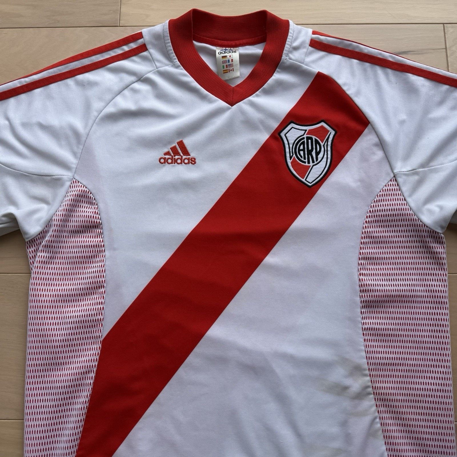 Adidas River Plate Home Jersey Medium White Red World Cup Size US M / EU 48-50 / 2 - 3 Thumbnail
