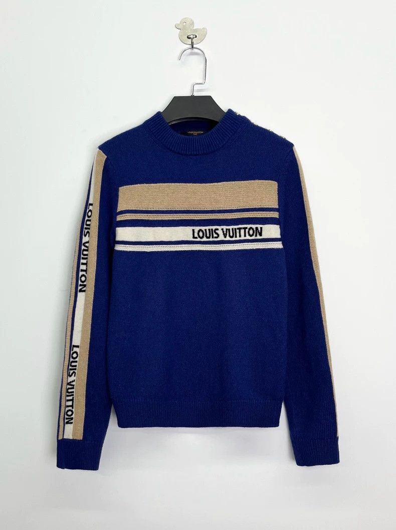 Louis Vuitton Louis Vuitton Striped Logo Cashmere Sweater - dmc Size US XS / EU 42 / 0 - 1 Thumbnail