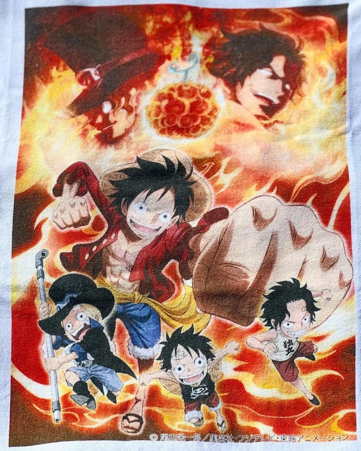 Anime One Piece “Luffy, Ace & Sabo – Past & Present” Tee Size US XL / EU 56 / 4 - 2 Thumbnail