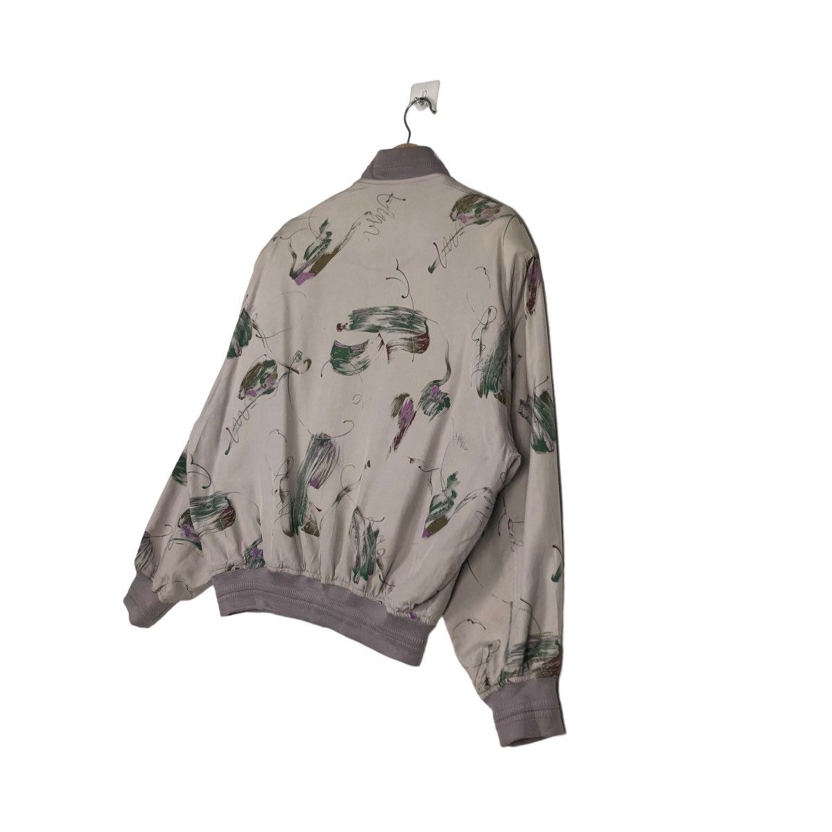 Japanese Brand 🔥Vintage Bomber Jacket Pure Silk Elspia Issey Miyake Size US M / EU 48-50 / 2 - 10 Thumbnail