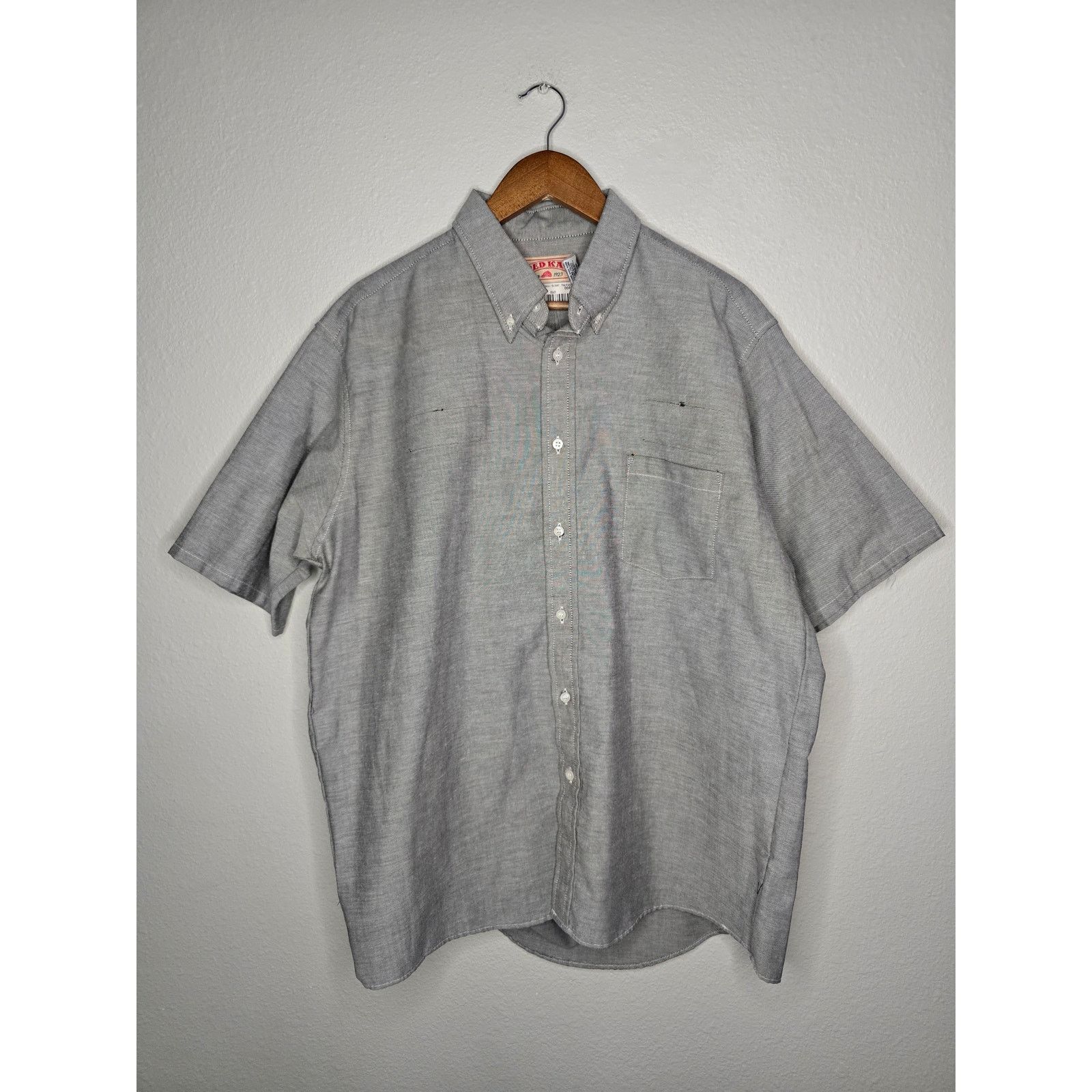 Other Red Kap Short Sleeve Button Up Mens 2XL Gray Workwear Shirt Size US XXL / EU 58 / 5 - 1 Thumbnail