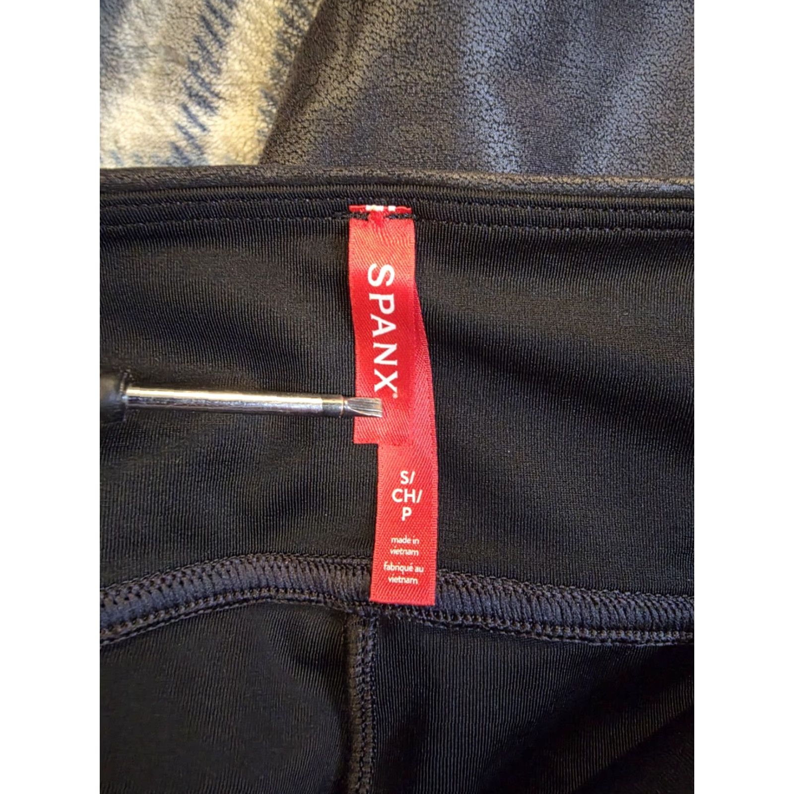 Spanx Spanx Womens Size S Ankle Leggings Faux Leather High Waist Black NEW NWT Size 28" / US 6 / IT 42 - 4 Thumbnail