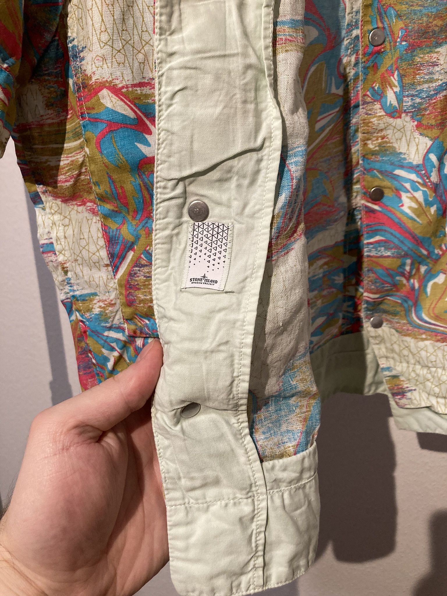 Stone Island Shadow Project SISP Linen Guayabera Resort Shirt Size US S / EU 44-46 / 1 - 8 Thumbnail