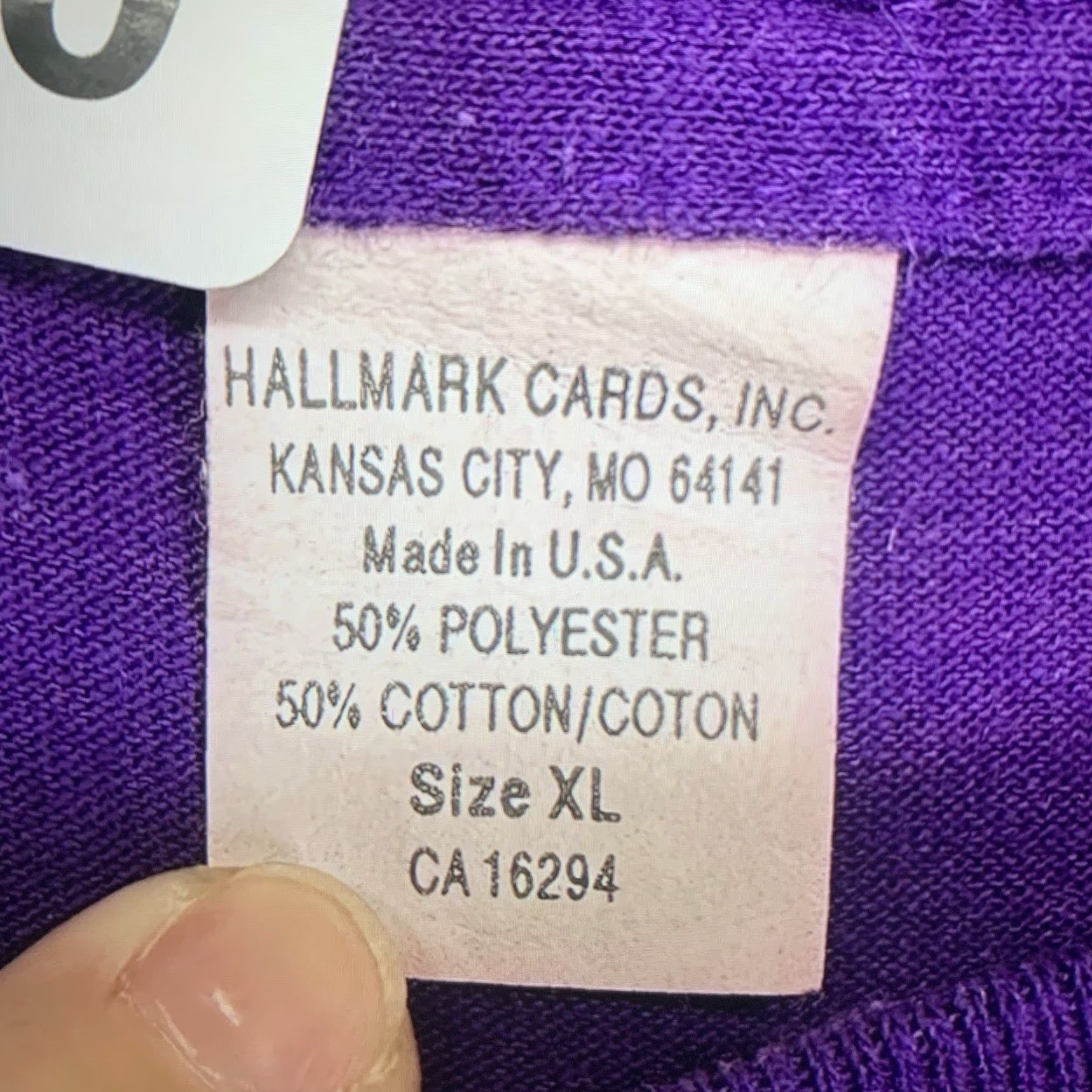 Vintage VINTAGE Hallmark T-Shirt Unisex Adults XL Purple Black Cat Halloween 90s Humor Graphic Print Short Sleeve Crew Neck Size US XL / EU 56 / 4 - 4 Thumbnail
