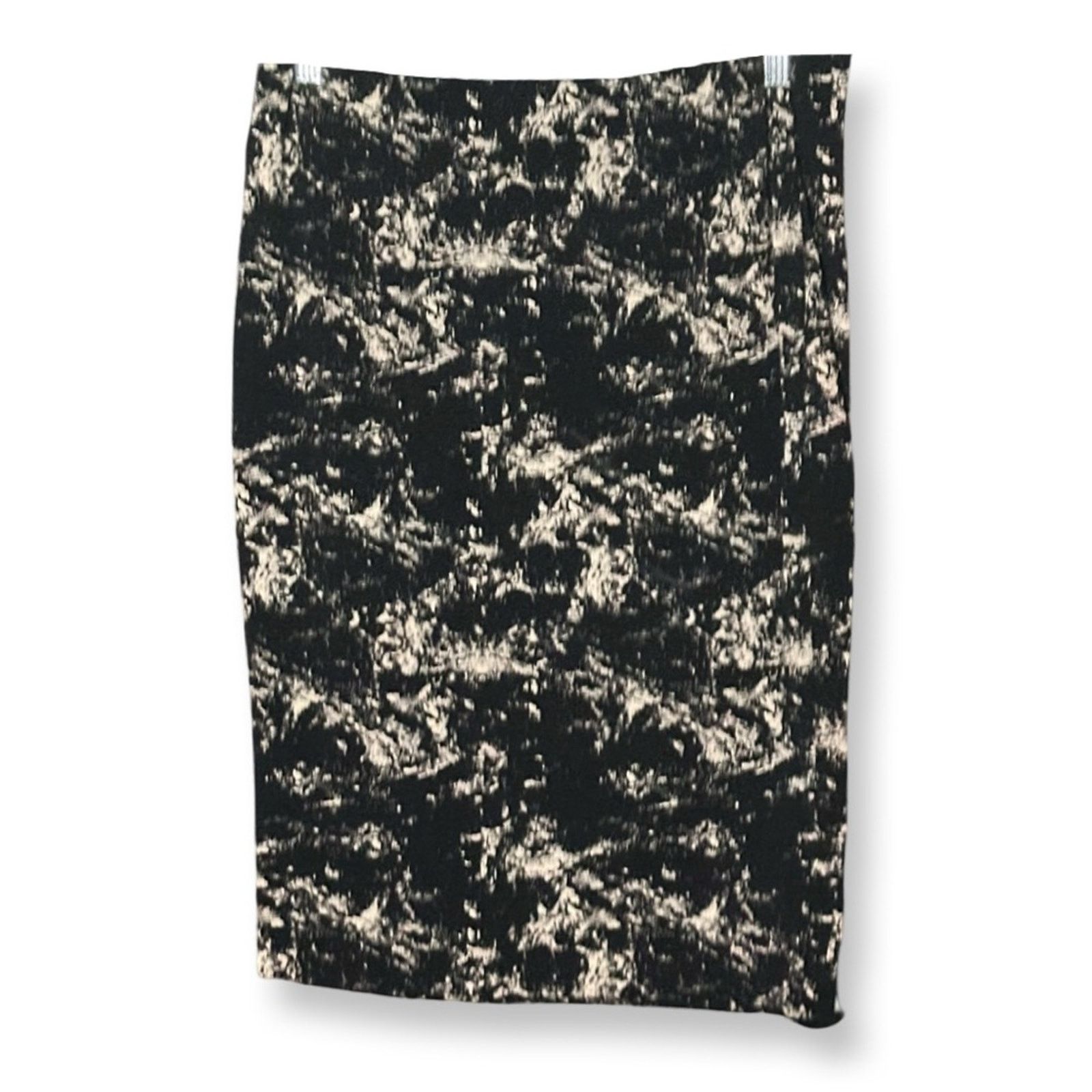 H&M H&M Basic Bleach Splattered Pull On Jersey Pencil Skirt Size 30" / US 8 / IT 44 - 3 Thumbnail