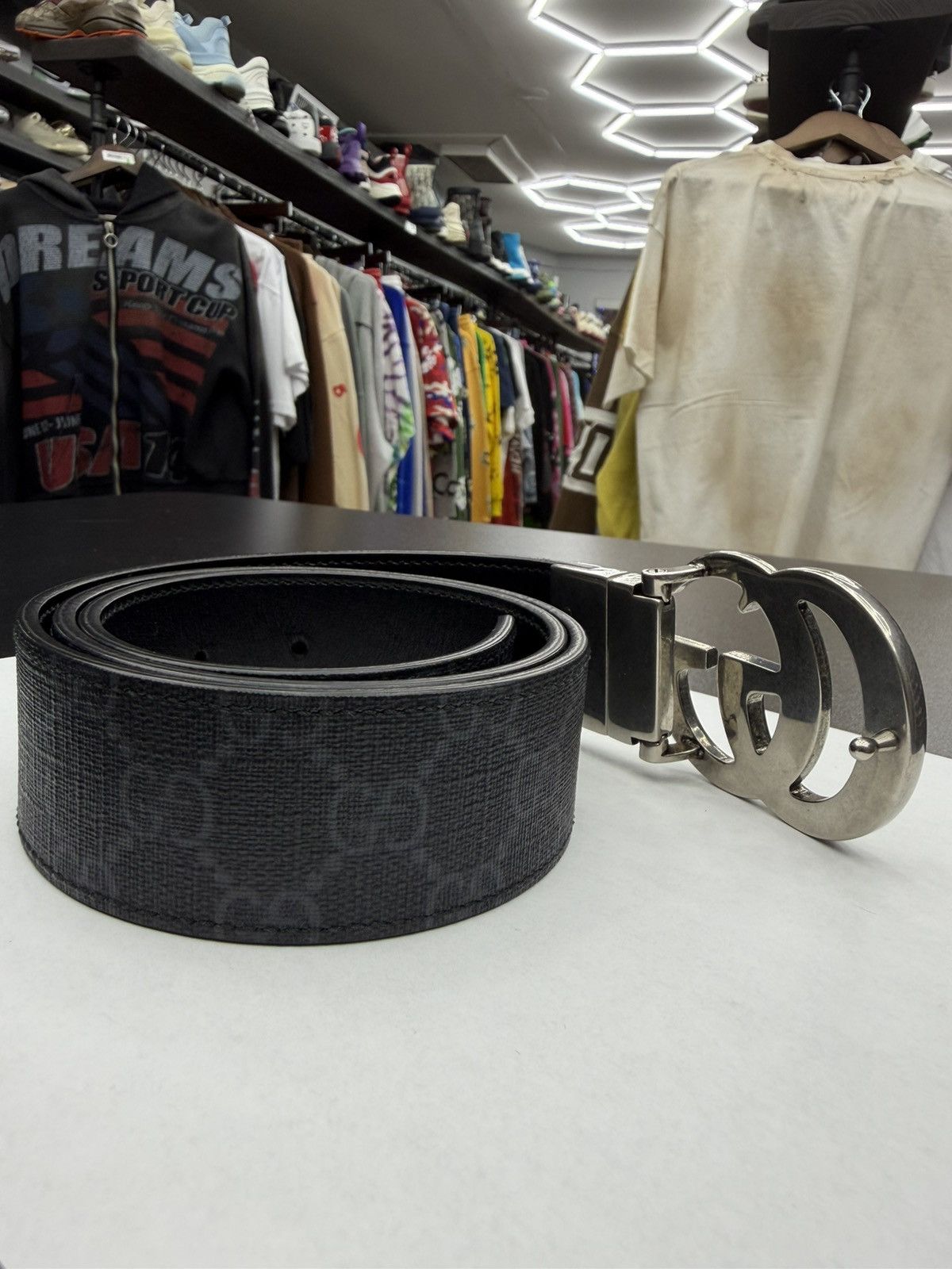 Gucci Size 30/80 - Gucci Monogram GG Supreme Canvas Reversible Size 30 - 3 Thumbnail