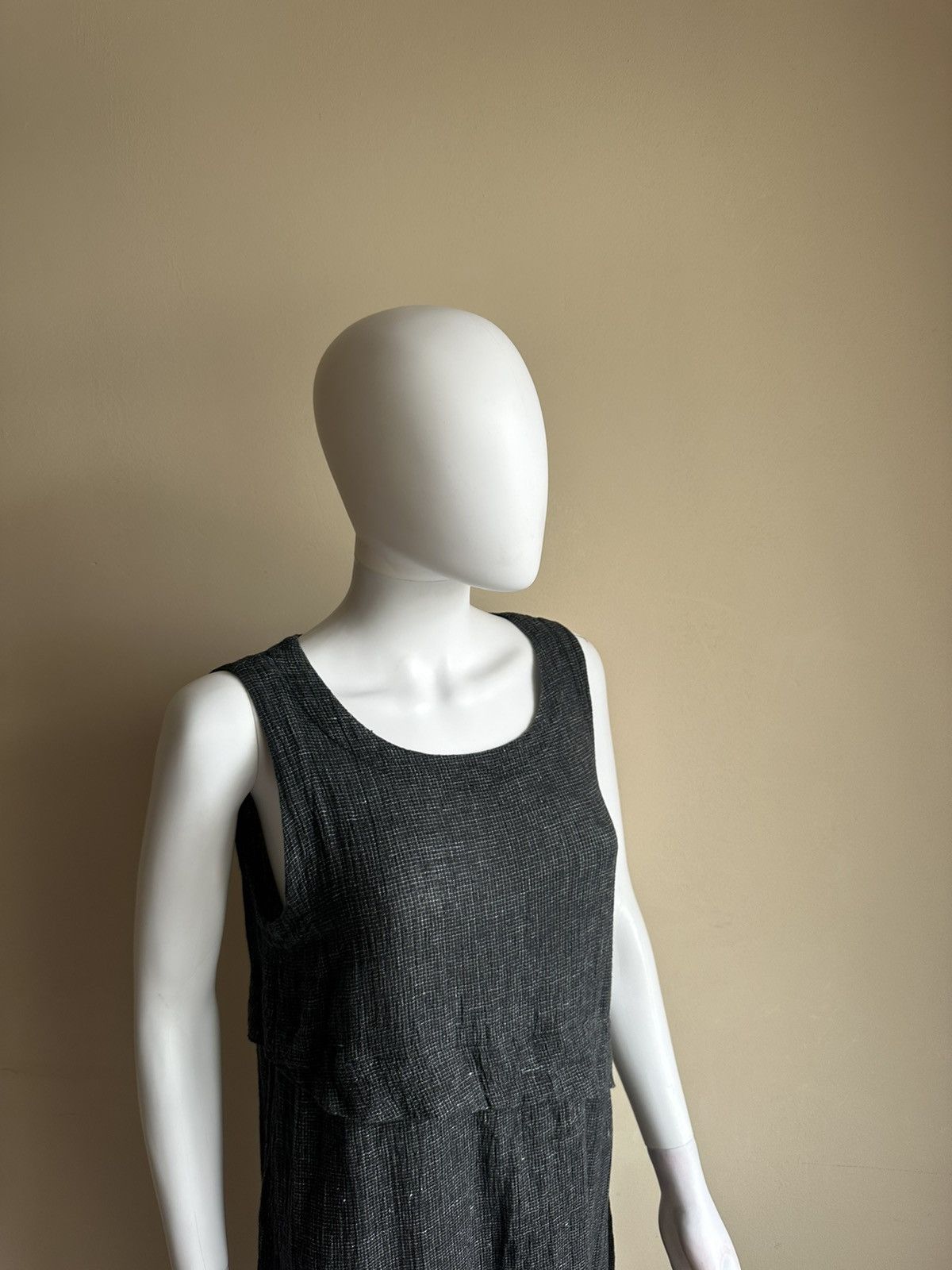 OSKA dresses for women ISCHIKO by OSKA avantgarde grey US10 Linen Size L / US 10 / IT 46 - 3 Thumbnail