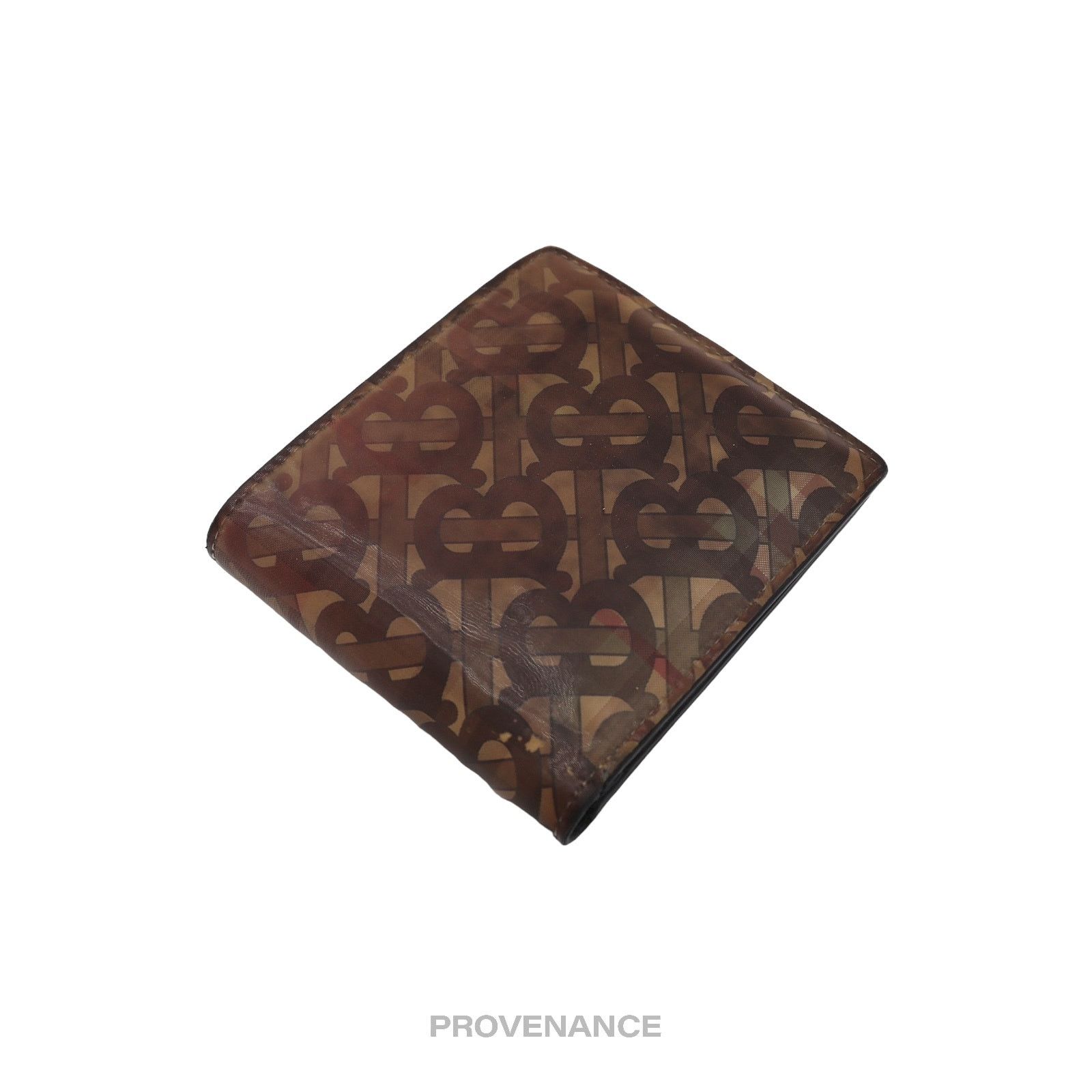 Burberry 🔴 Burberry Bifold Wallet - Hologram TB Monogram Check Size ONE SIZE - 4 Thumbnail