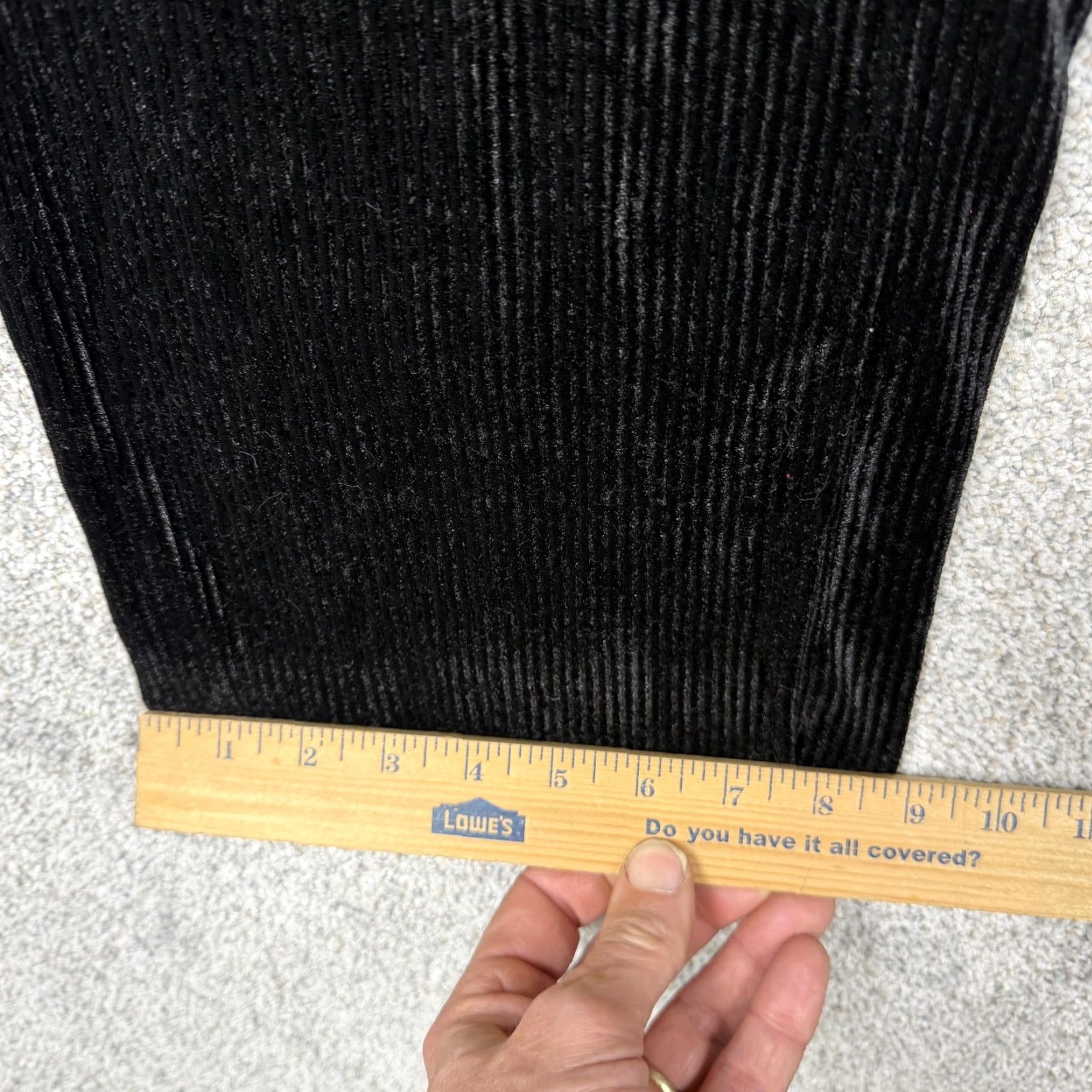 Vintage VINTAGE Pleat Pleat by Rafael Pants Women's M Wide-Leg Pull On Elastic Waist Black Velour 29 Inseam 29 In Size 32" / US 10 / IT 46 - 3 Thumbnail