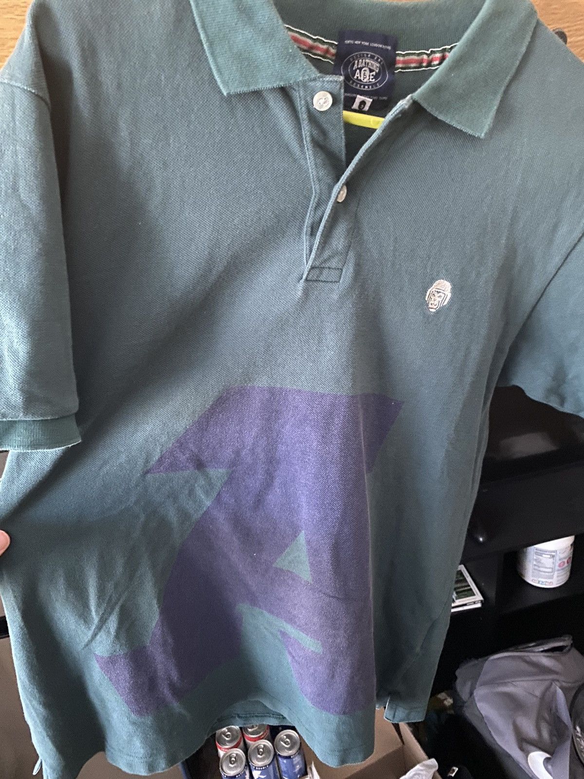 image of Bape Polo in Green, Men's (Size Medium)