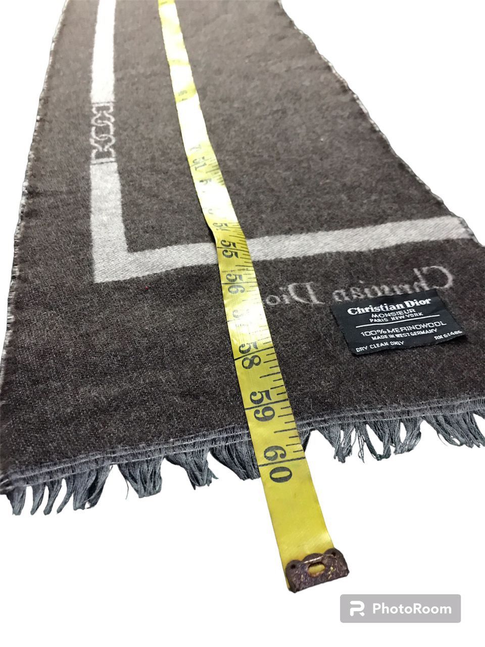 Christian Dior Monsieur × Vintage Vintage Christian Dior Merino Wool Scarves Size ONE SIZE - 3 Thumbnail
