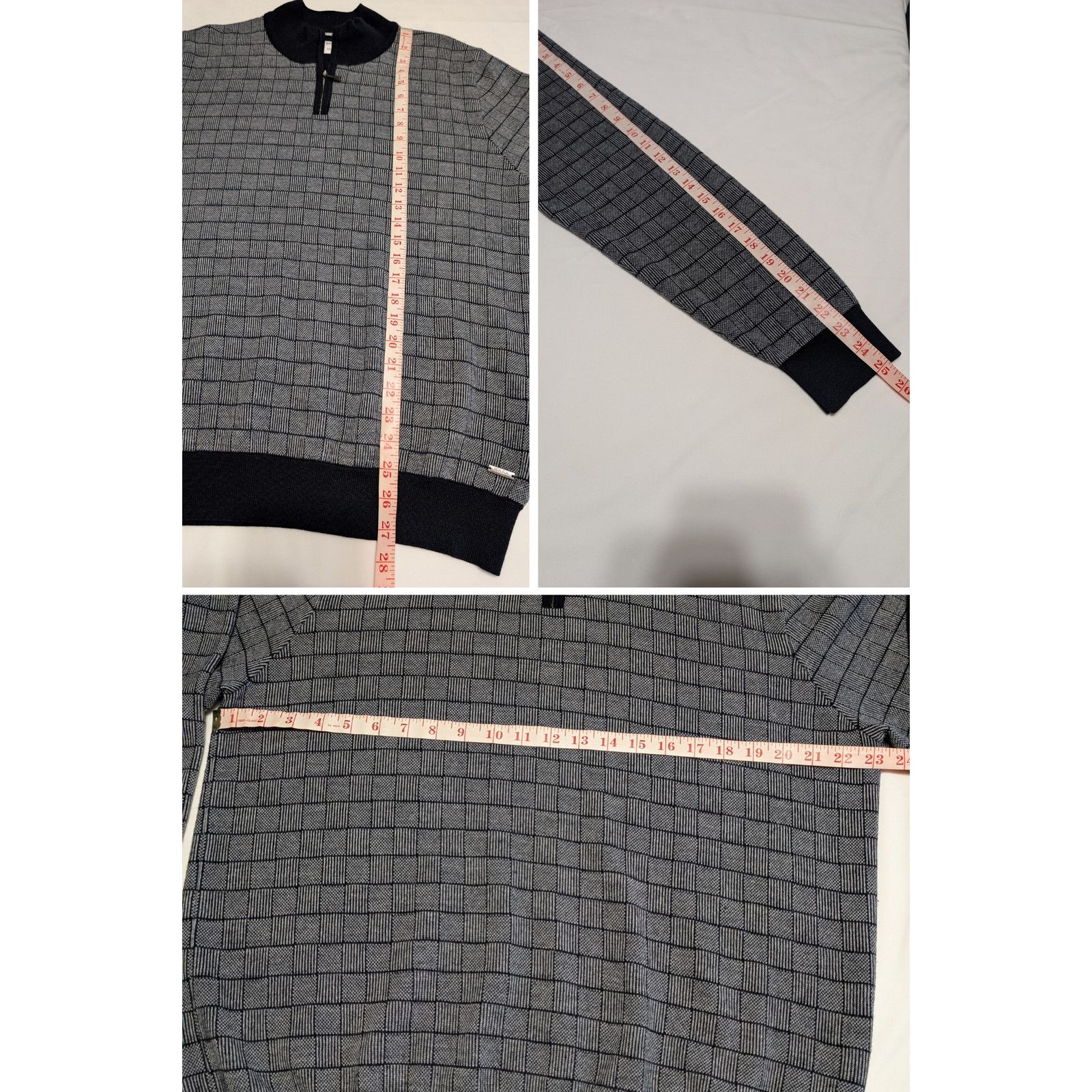 BRAX Brax Feel Good Steffen Quarter Zip Wool Pullover Sweater Size US XL / EU 56 / 4 - 7 Thumbnail
