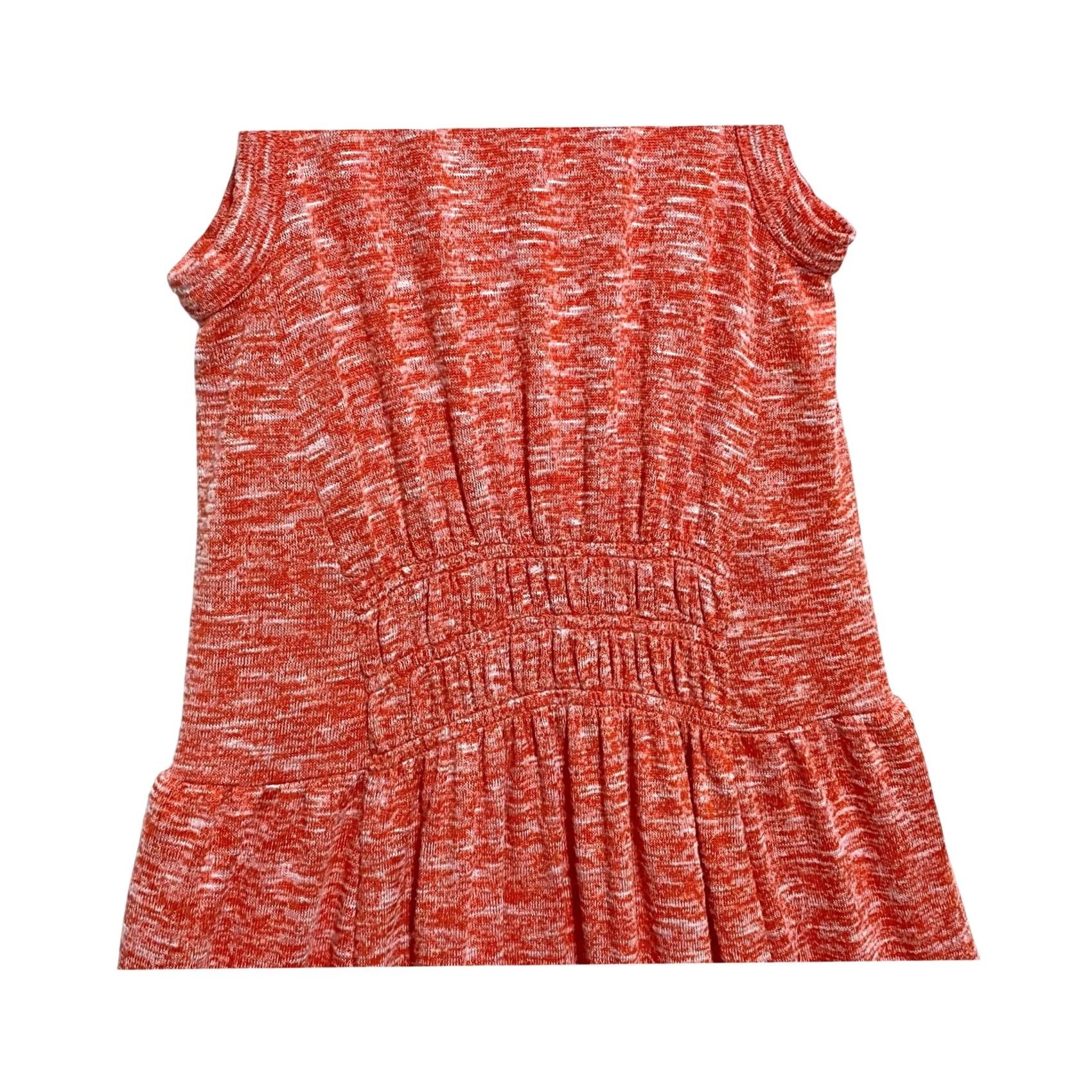 Ann Taylor Lou & Grey Loft Tiered Sleeveless Maxi Dress XS Space Dye Smocked Summer Stretch - Orange - Women - Dress Size XS / US 0-2 / IT 36-38 - 6 Thumbnail