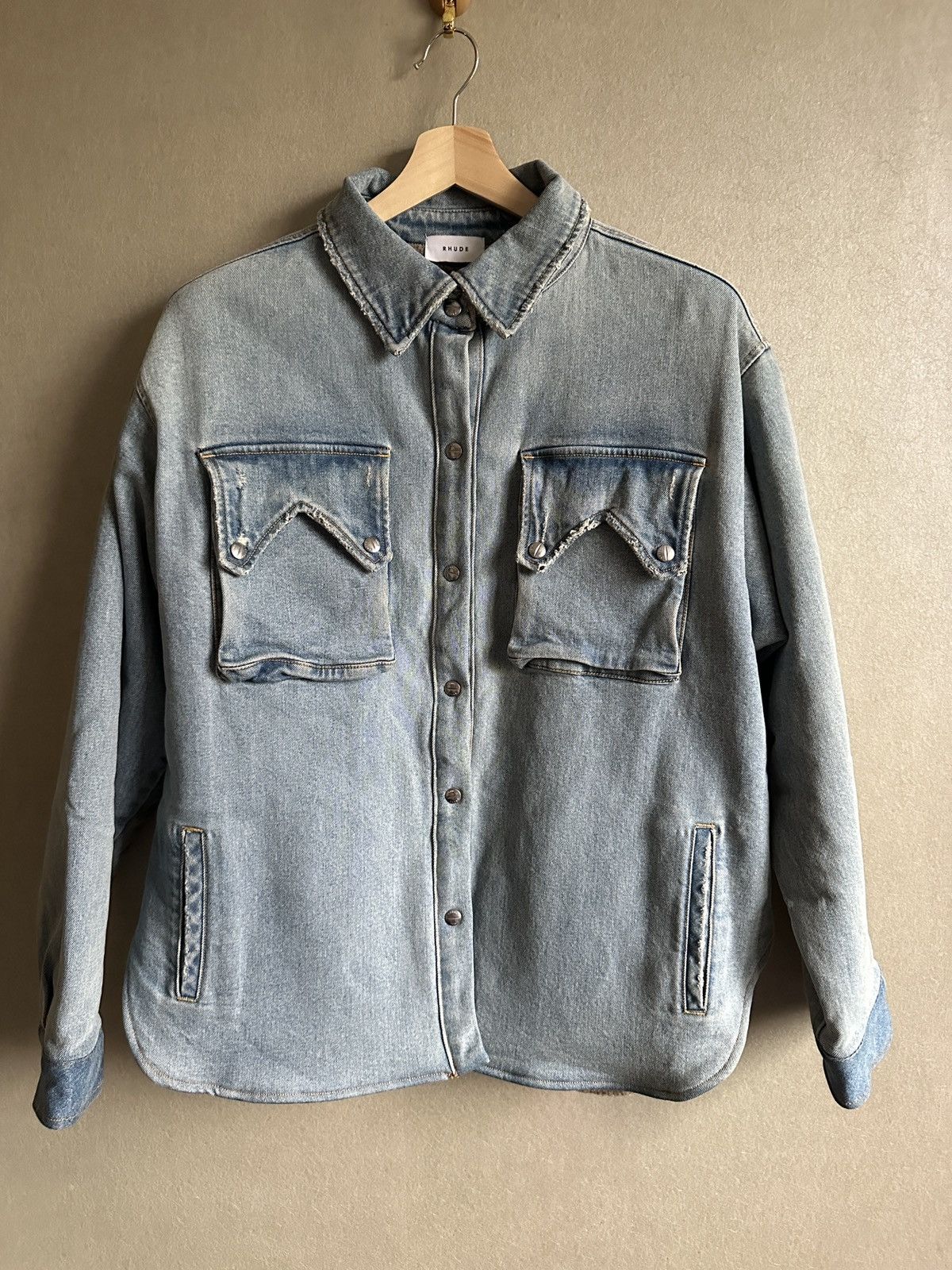 Rhude Rhude sherpa denim jacket Size US L / EU 52-54 / 3 - 1 Thumbnail