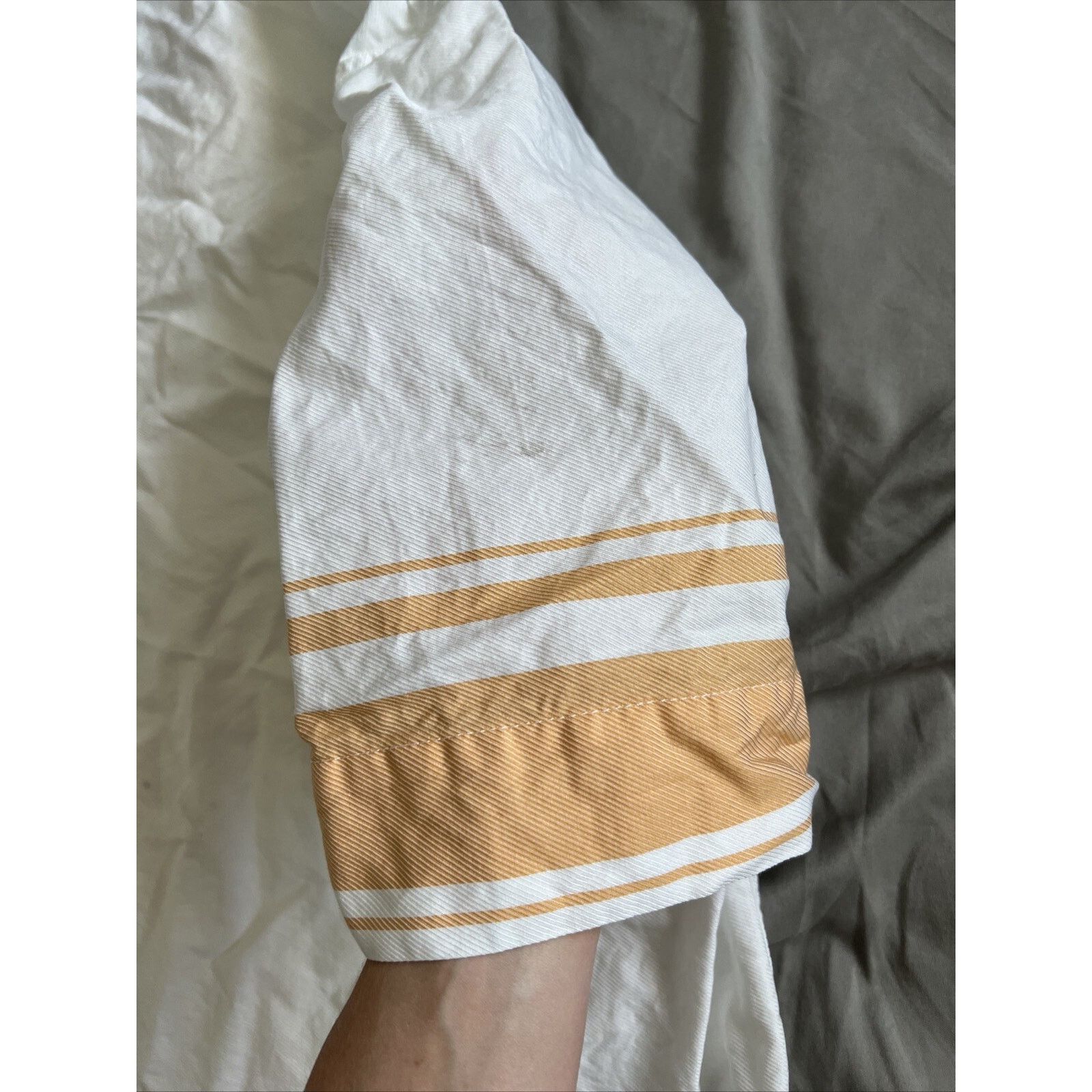 King & Tuckfield King & Tuckfield White Cotton Short Sleeve Shirt Size M Size US M / EU 48-50 / 2 - 9 Thumbnail