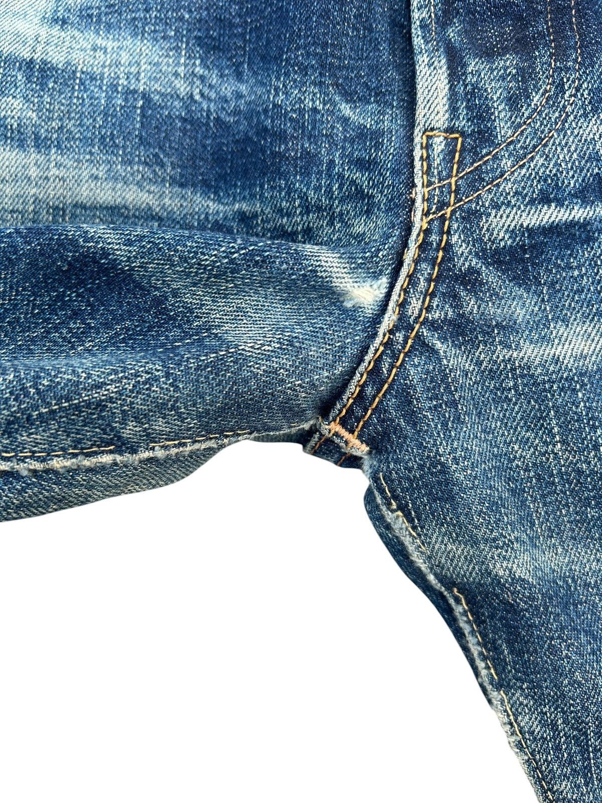 Kapital Vintage Full Count Selvedge Distressed Repair Denim Jeans Size US 30 / EU 46 - 11 Thumbnail