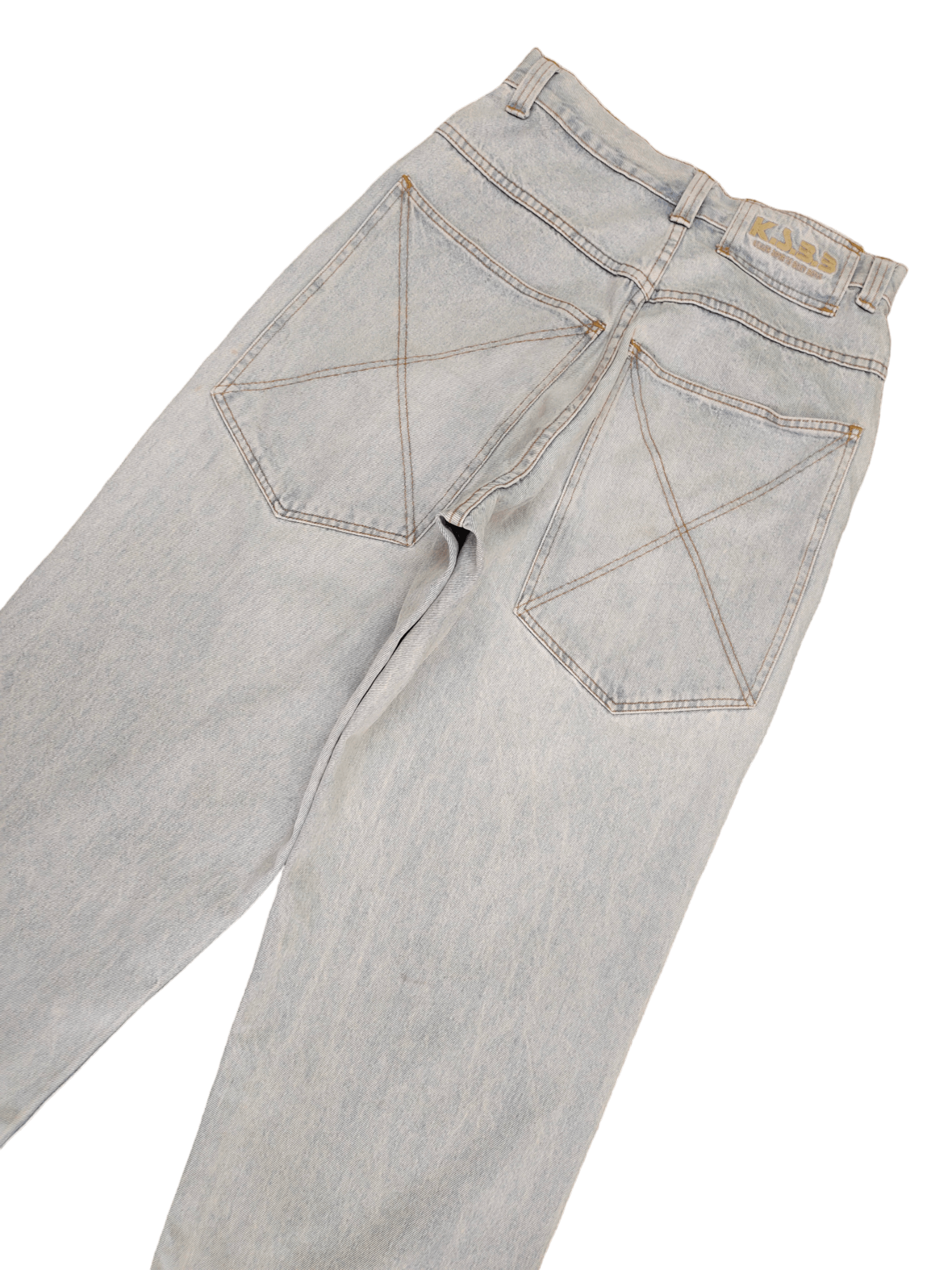 Japanese Brand Vintage Y2k Ksbb Big Pocket Baggy Denim Jnco Ecko Style Size US 29 - 5 Thumbnail