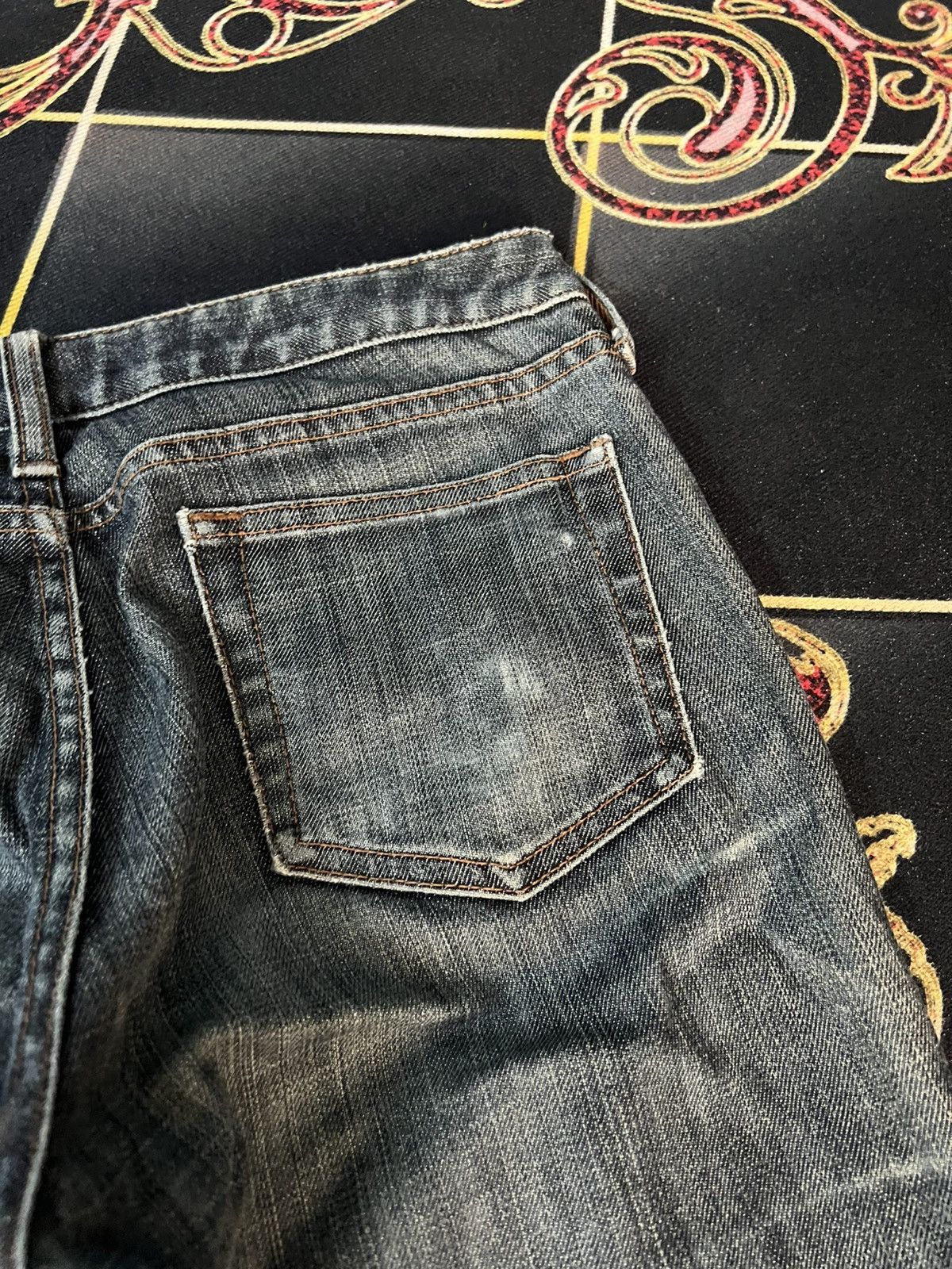 Japanese Brand × Uniqlo × Vintage 💥Flare💥Vintage Uniqlo Flare Blue Jean Size 28" / US 6 / IT 42 - 17 Thumbnail
