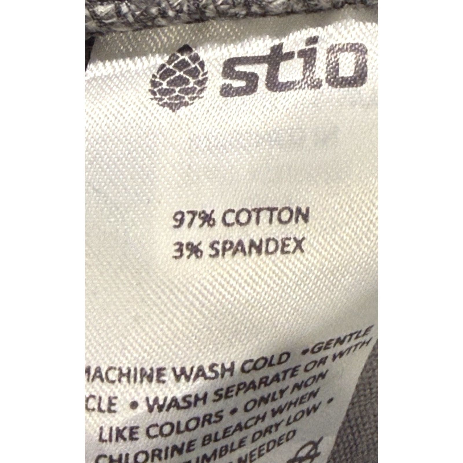 Vintage STIO Pants 36x32 Gray Cotton Spandex Stretch 5 Pocket Chino Straight Leg Mens Size US 36 / EU 52 - 5 Thumbnail