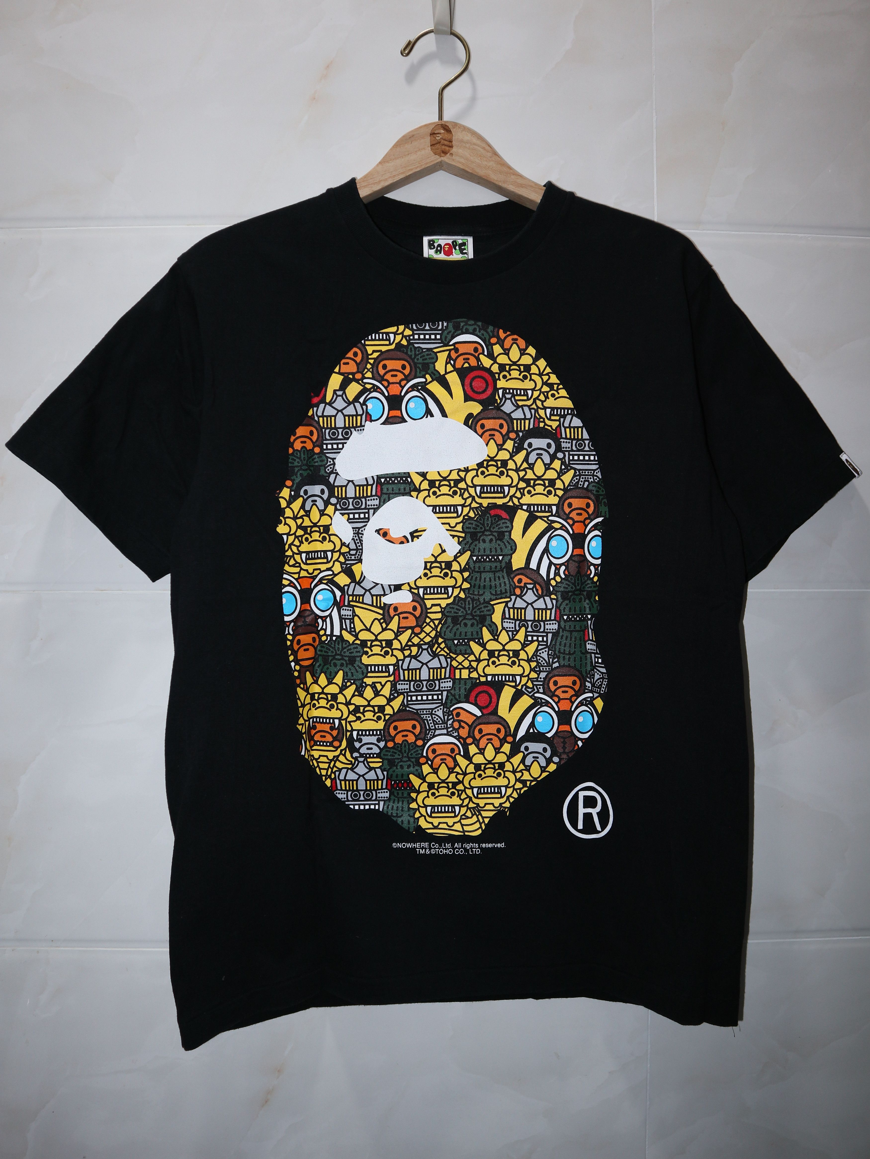 Bape Bape x Godzilla Baby Milo Ape Head Tee 2016 Size US M / EU 48-50 / 2 - 1 Thumbnail