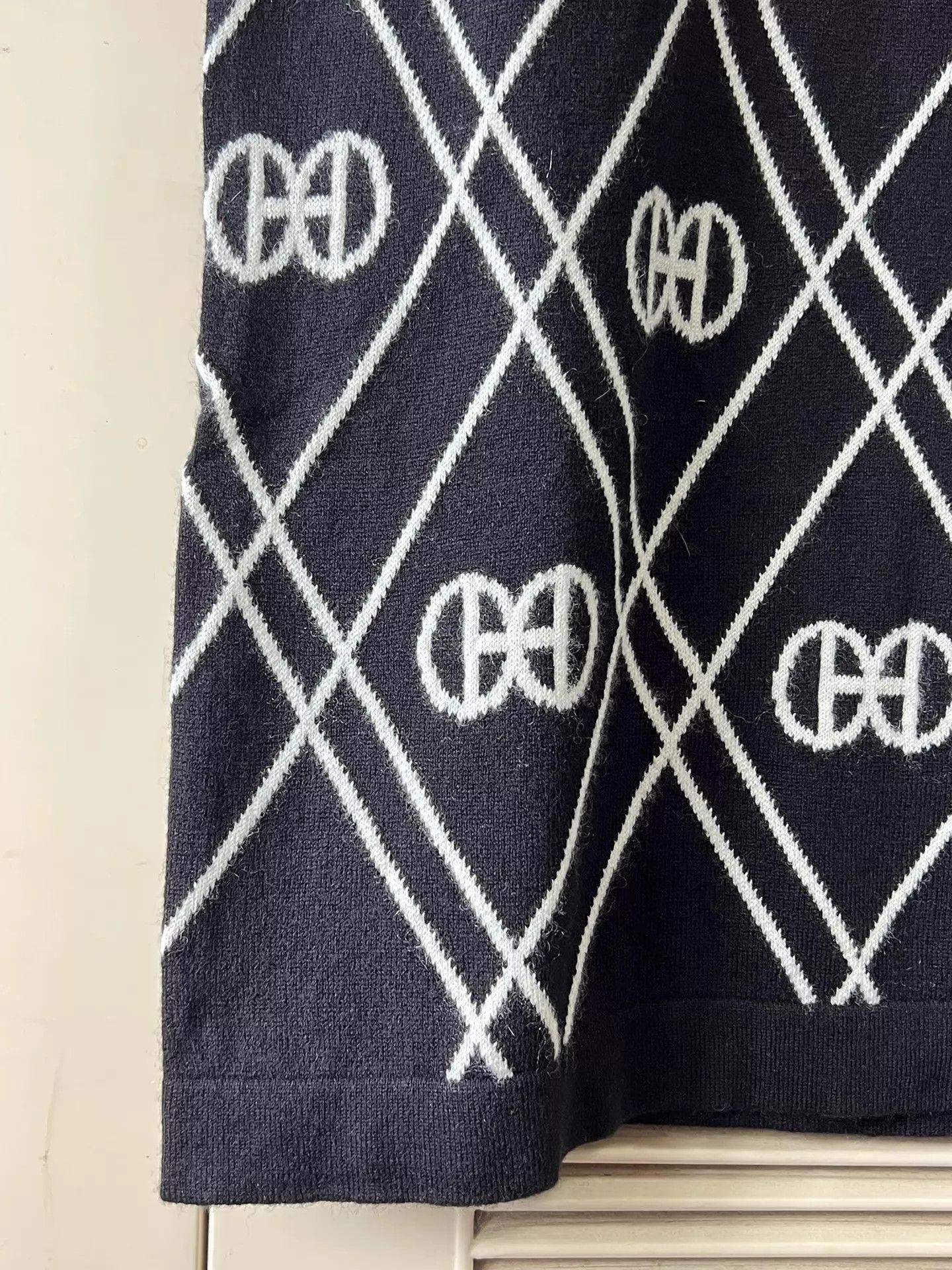 Hermes Hermès cashmere quilted logo dress 38 like new Size S / US 4 / IT 40 - 6 Thumbnail