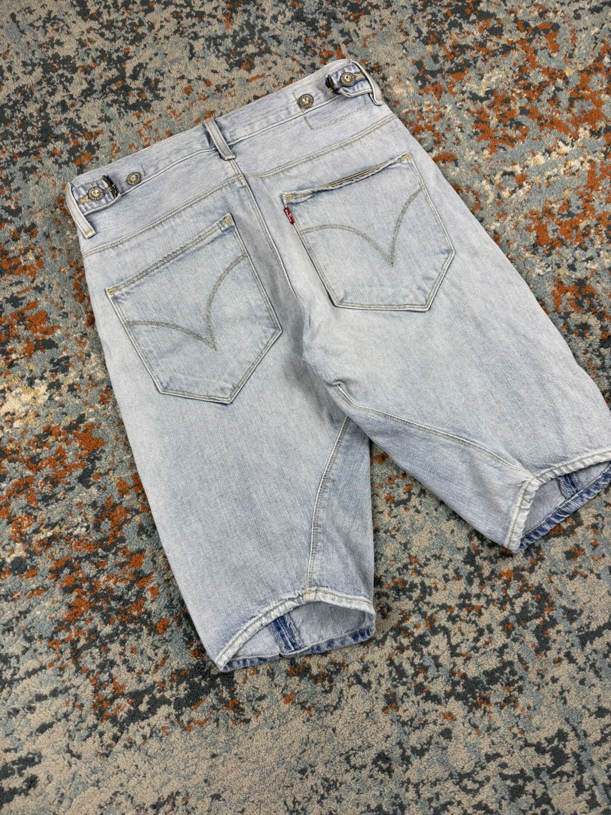 Levi's Vintage 2000s Levis Engineered jeans twisted shorts washed Size US 28 / EU 44 - 3 Thumbnail