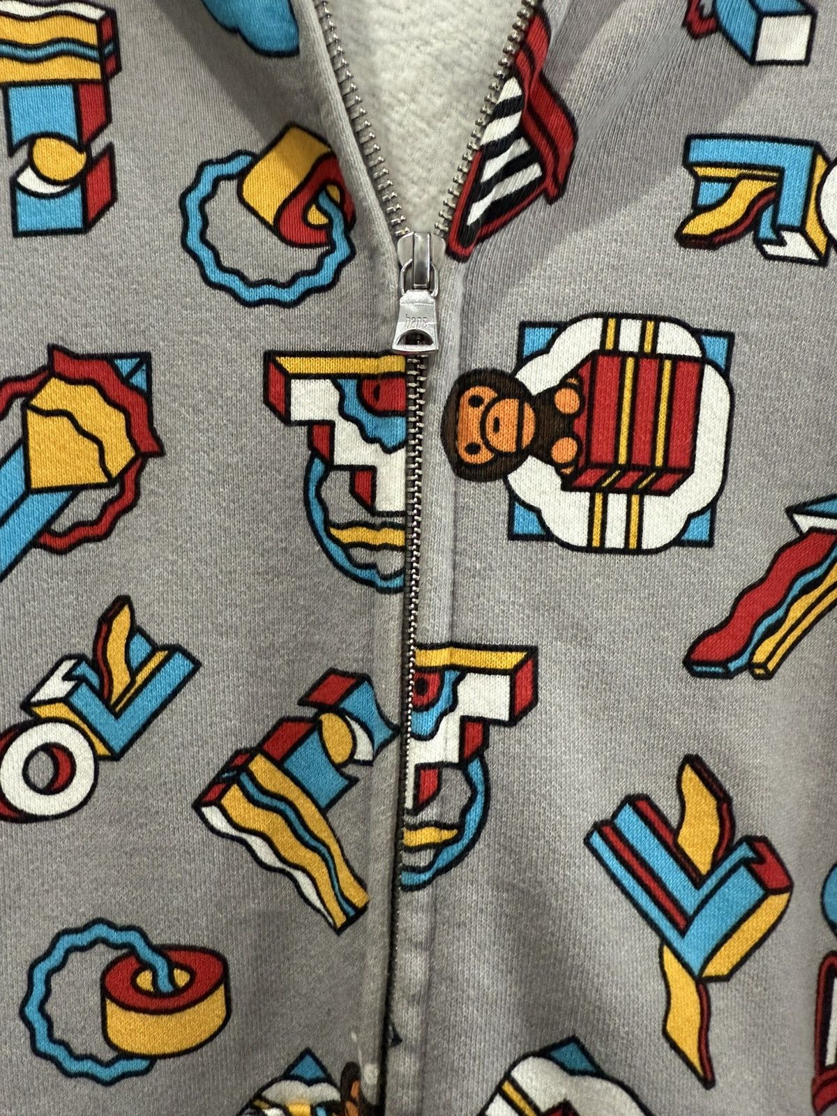 Bape Baby Milo All Over Print Full Zip Up Hoodie Size US M / EU 48-50 / 2 - 5 Thumbnail