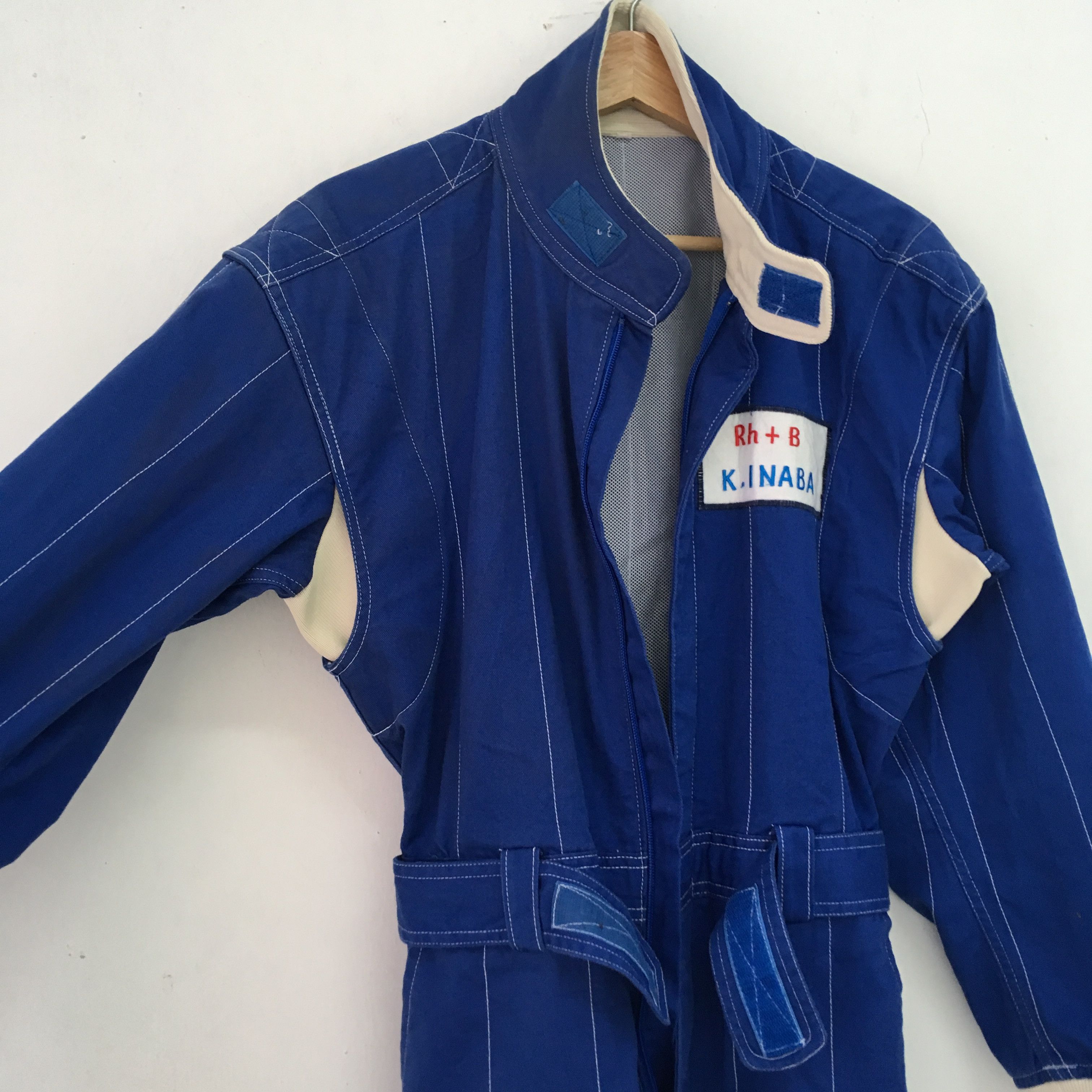 Japanese Brand × Vintage Vintage 90's Blue Workwear Coveralls Japan Size US L / EU 52-54 / 3 - 4 Thumbnail