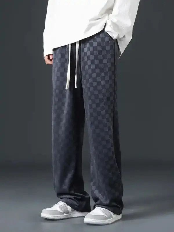 Japanese Brand Mibuki x Hanai Elastic Plaid Sweatpant Size US 34 / EU 50 - 6 Thumbnail