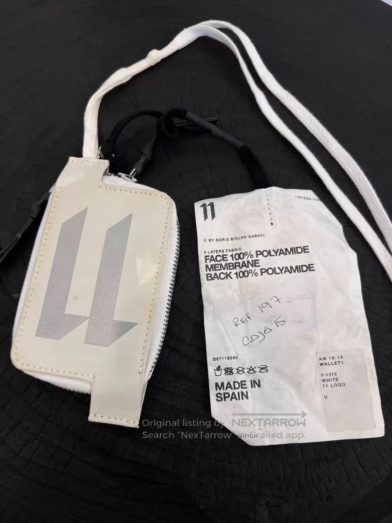 Boris Bidjan Saberi Boris Bidjan Saberi 3M reflective card holder with zip clo Size ONE SIZE - 1 Thumbnail