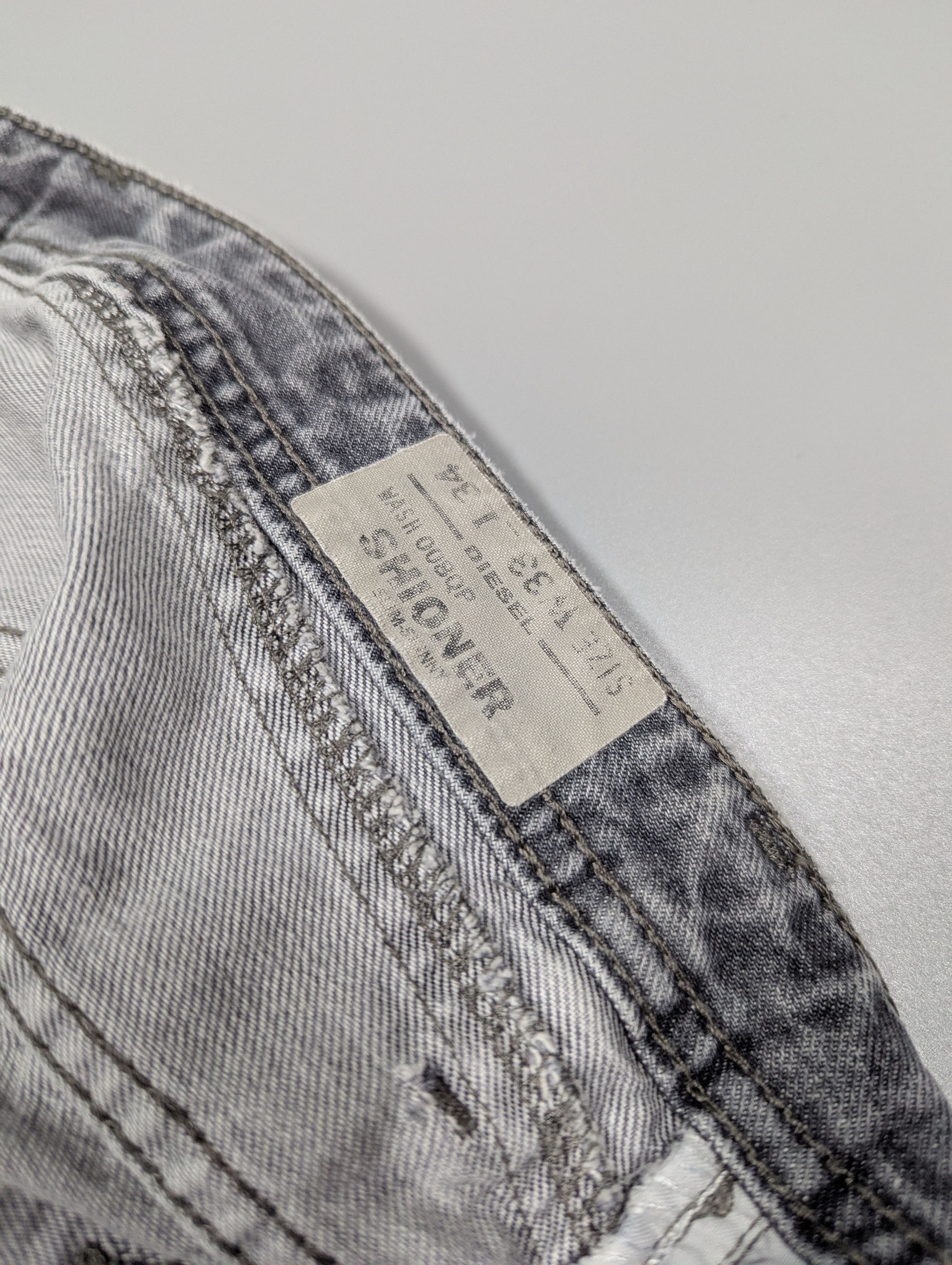Diesel DIESEL Men's Vintage Light Gray Skinny Denim Jeans Size US 33 - 7 Thumbnail