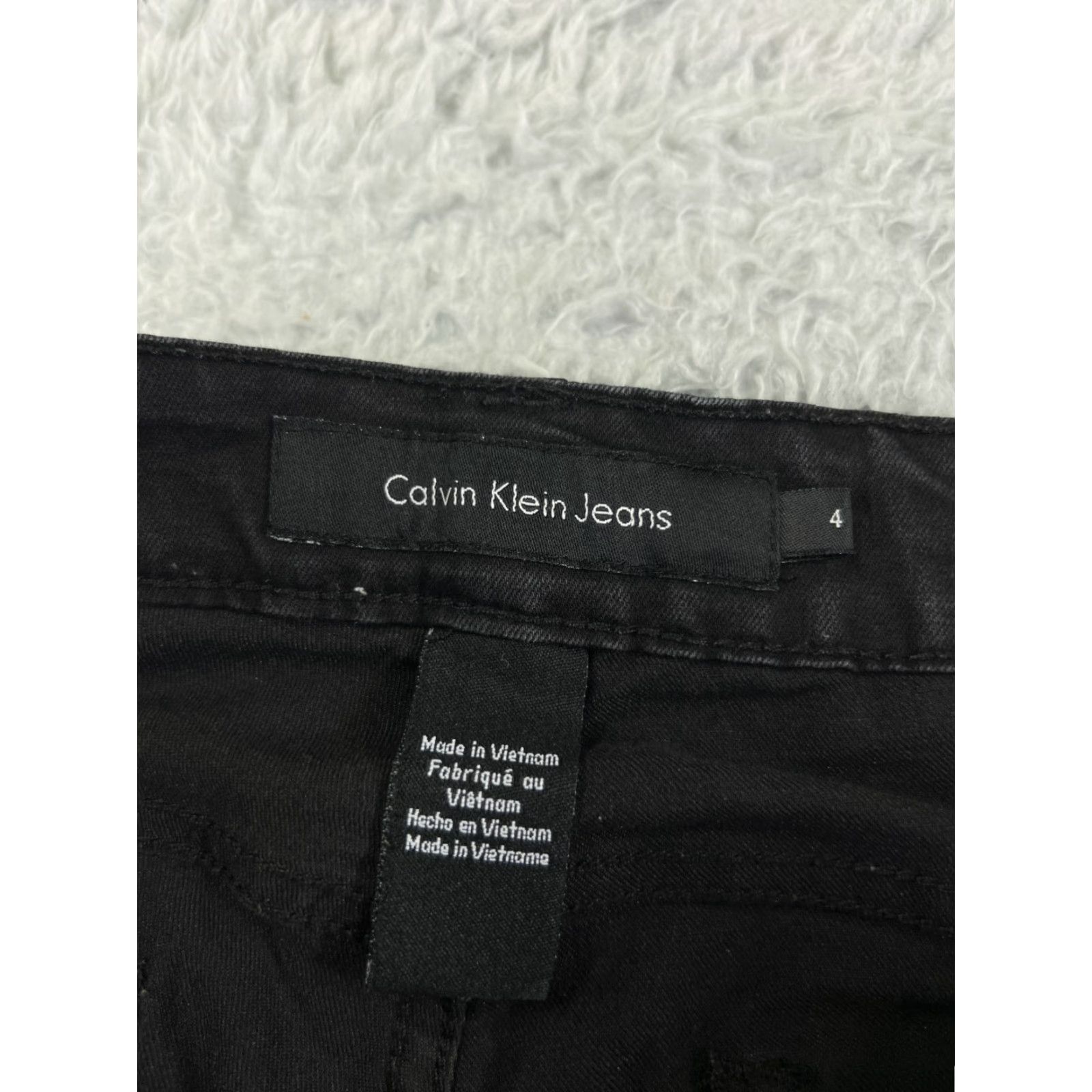 Calvin Klein Calvin Klein Women's Jeans 4 Black Denim Straight Leg Stretch Cotton 28x30 Fall Winter Womens Size 27" / US 4 / IT 40 - 7 Thumbnail