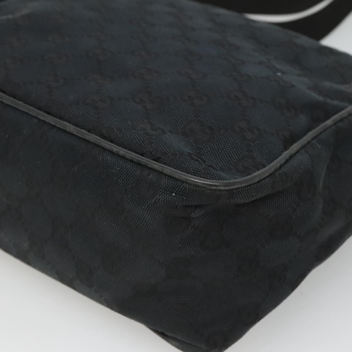 Gucci GUCCI GG Canvas Shoulder Bag Black Gold 019 019 Size ONE SIZE - 12 Thumbnail