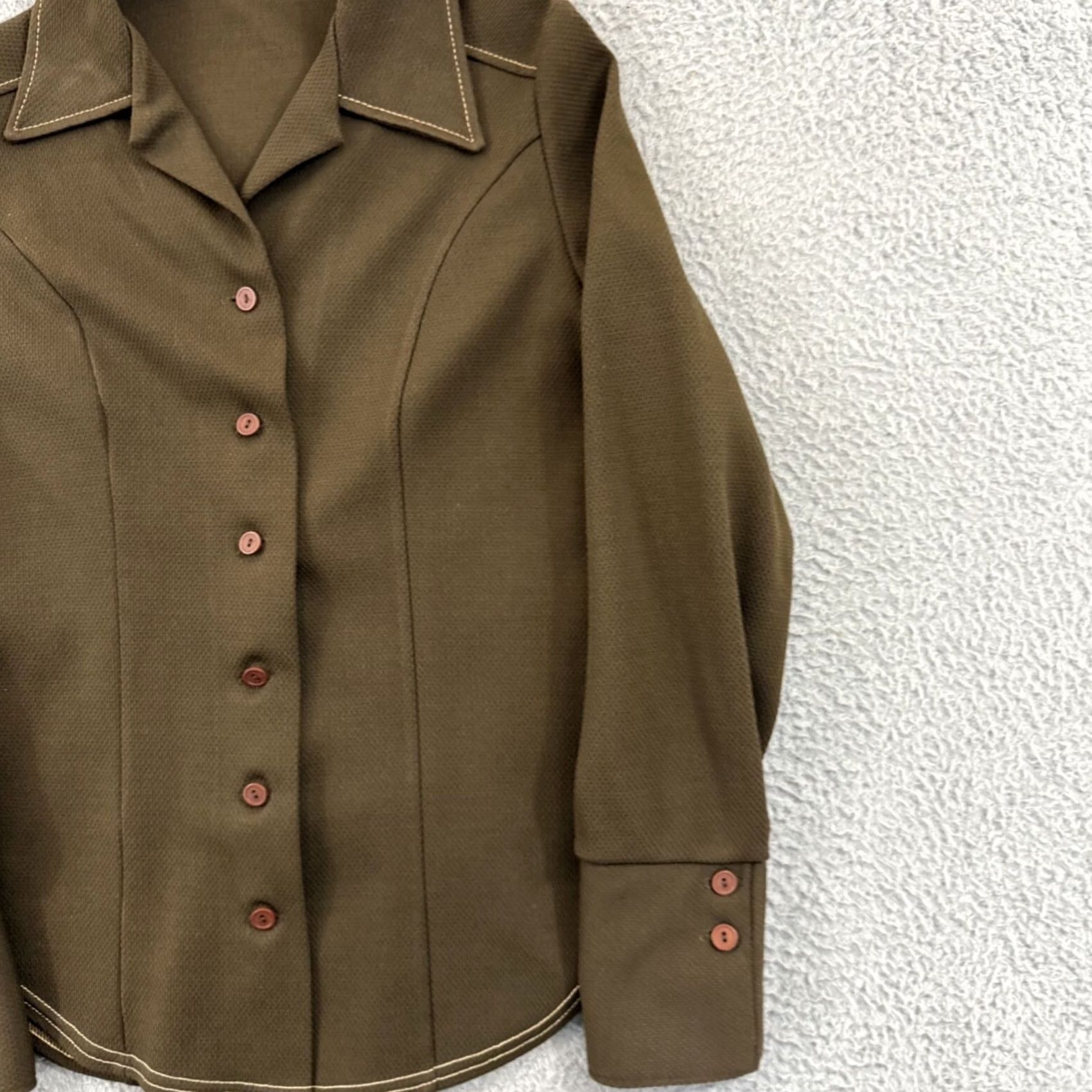 Vintage Vintage Union Made Womens Small Long Sleeve 70s Western Button Polyester Size S / US 4 / IT 40 - 5 Thumbnail