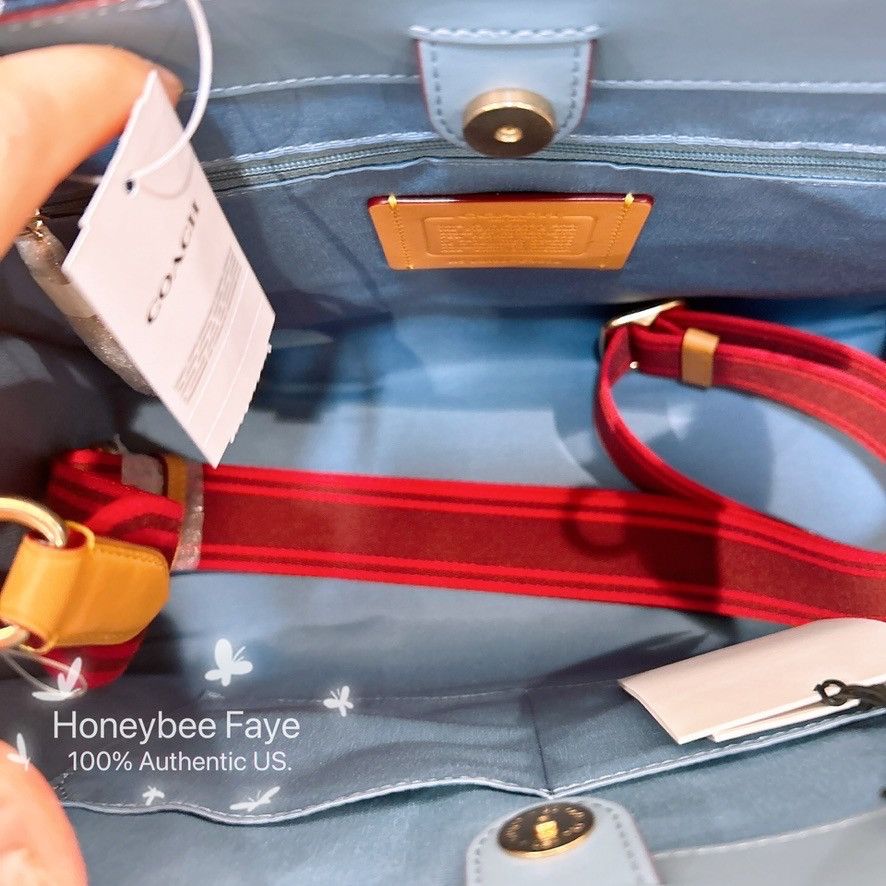 Coach Smith Tote Bag In Signature Denim CY698 Size ONE SIZE - 3 Thumbnail