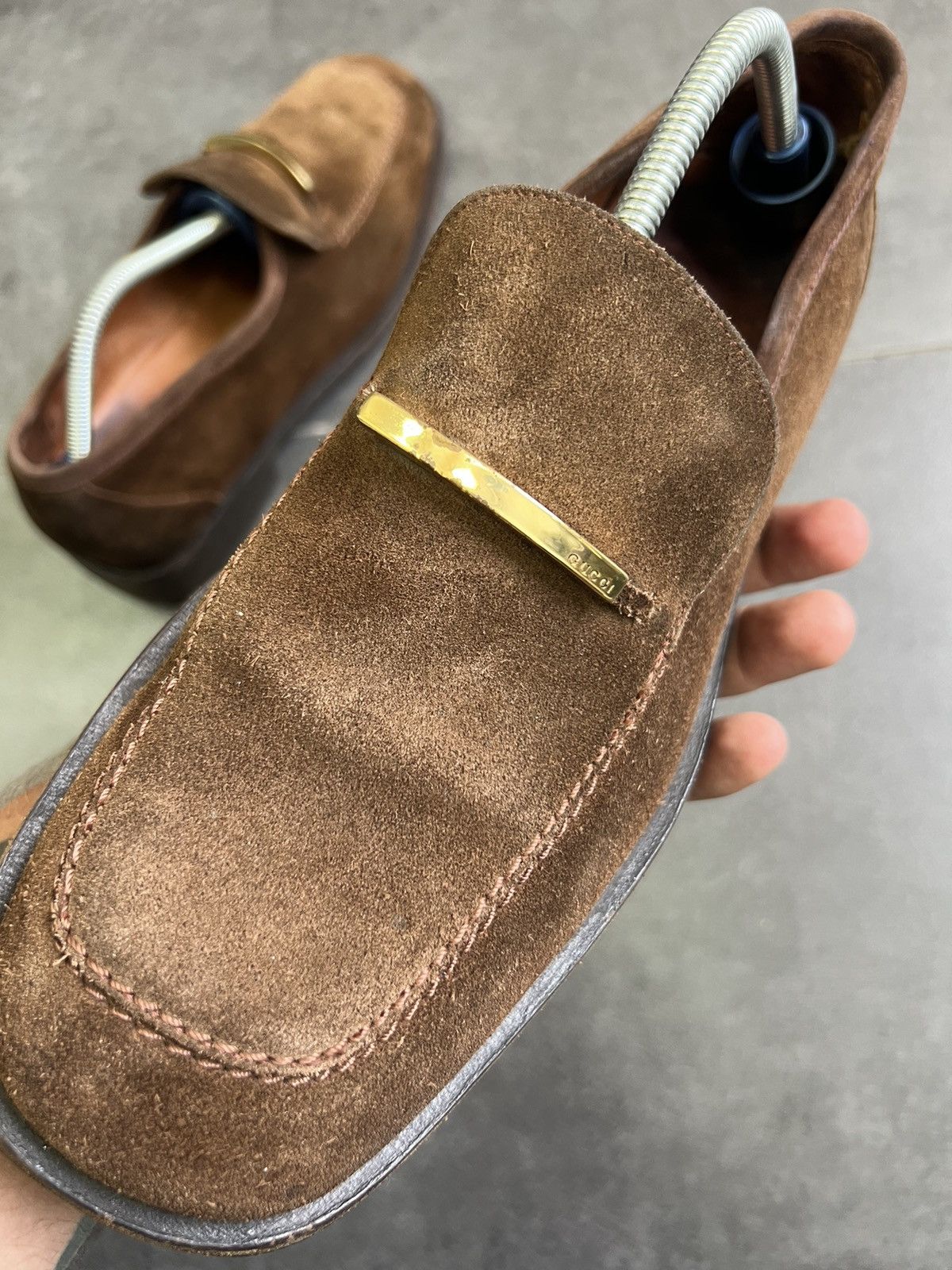 Gucci Gucci suede leather loafers Tom Ford era Size US 10.5 / EU 43-44 - 23 Thumbnail
