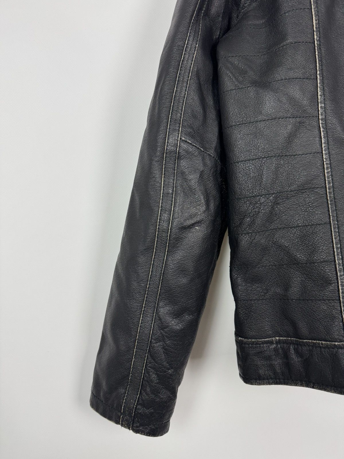Guess Y2K Distressed Guess Bike Leather Jacket Size US M / EU 48-50 / 2 - 19 Thumbnail