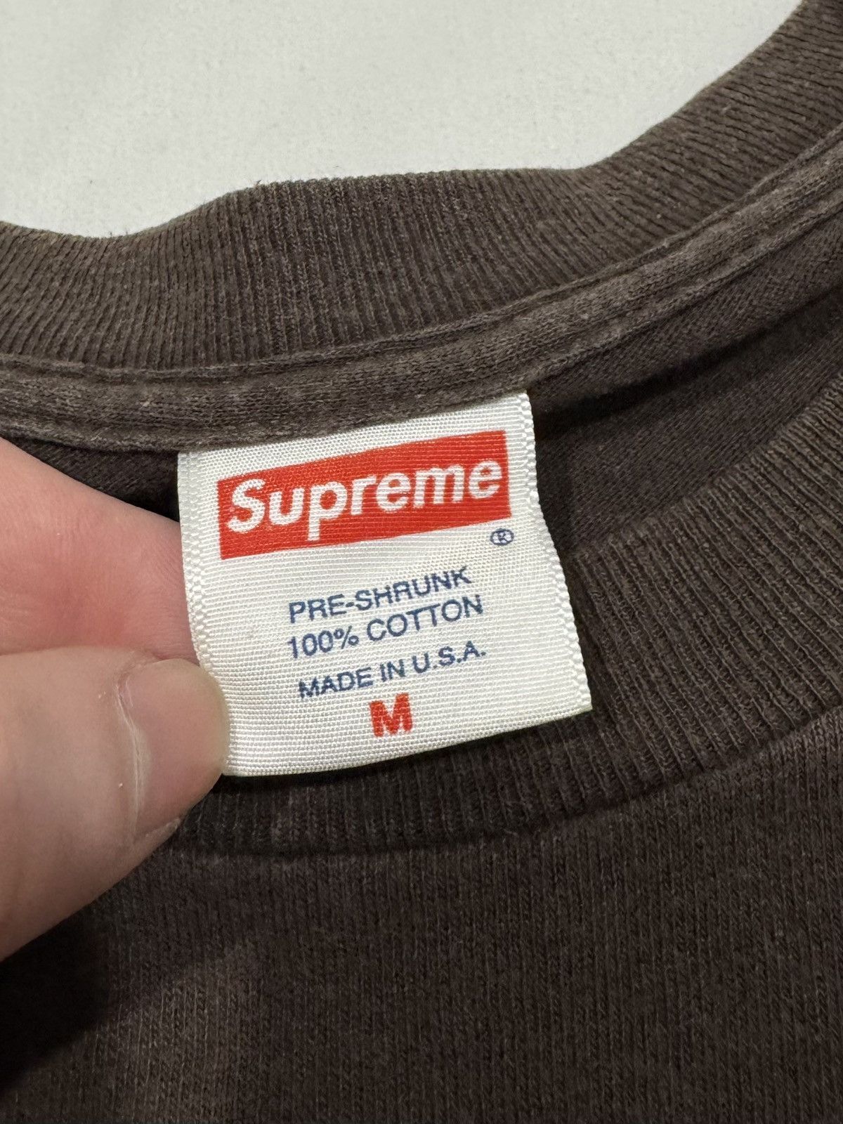 Supreme Supreme Green on Brown Kiwi Box Logo Tee 2001 Size US M / EU 48-50 / 2 - 6 Thumbnail