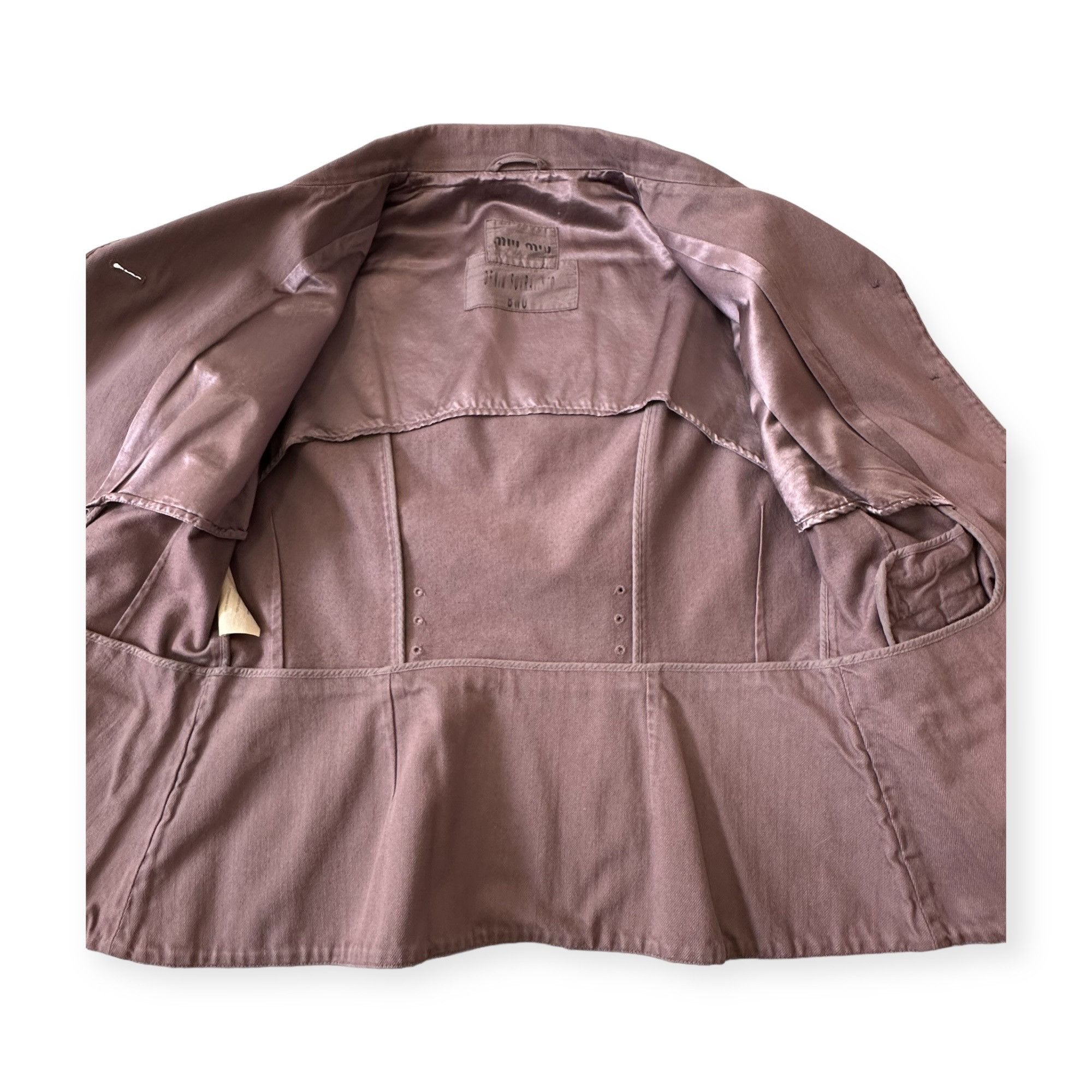 Miu Miu Miu Miu “Denim Squad” Archival Utility Jacket – IT 44 Size M / US 6-8 / IT 42-44 - 11 Thumbnail