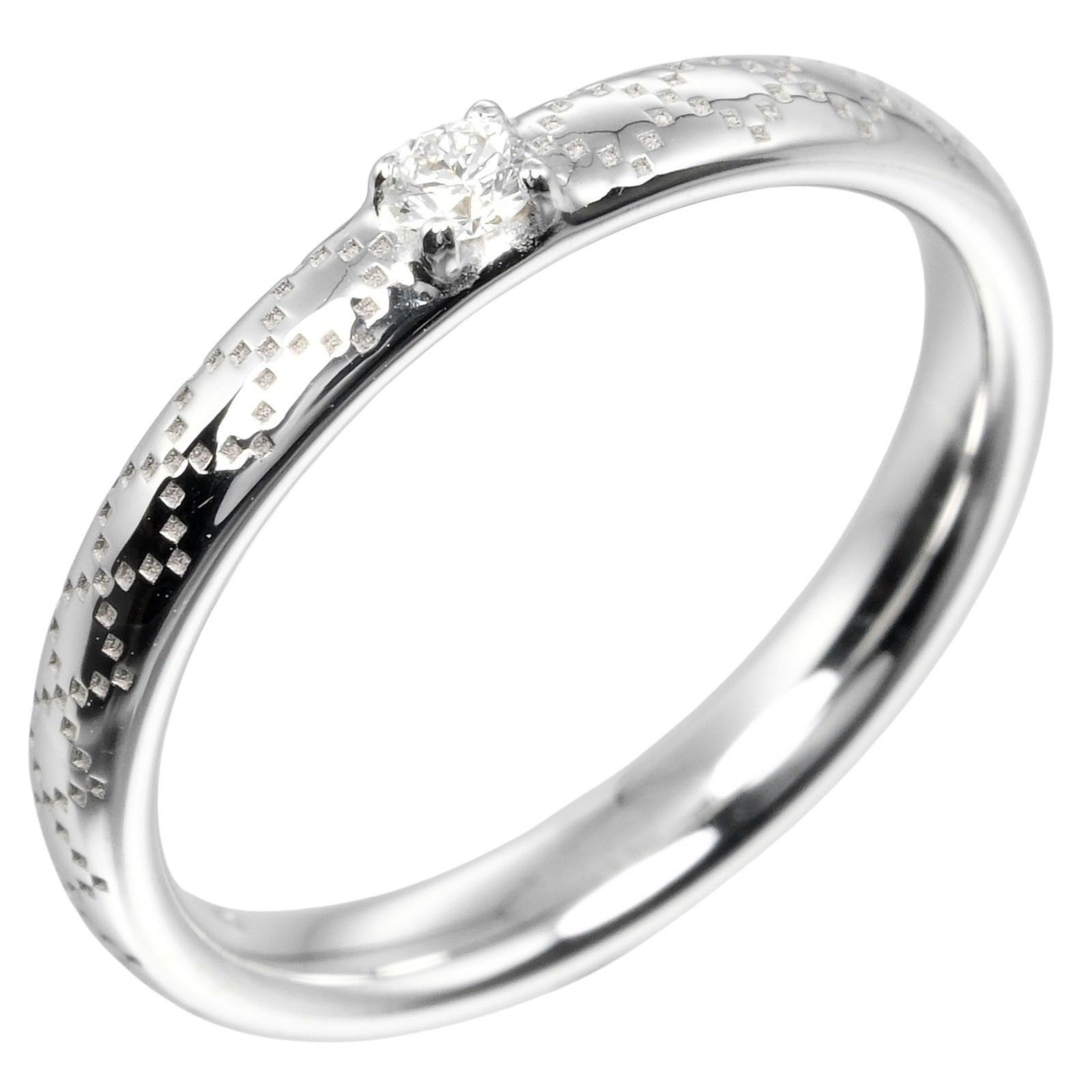 Gucci Gucci Diamantissima Ring 18K White Gold and Diamond Size ONE SIZE - 1 Thumbnail