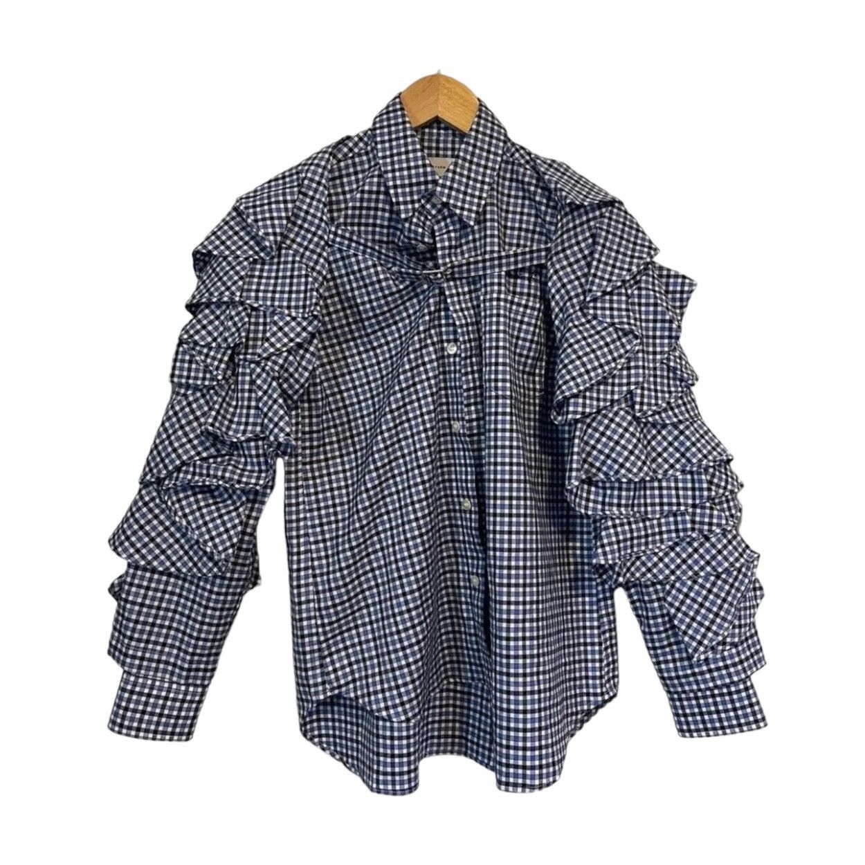 Facetasm Facetasm plaid shirt w ruffles harness Size US M / EU 48-50 / 2 - 1 Thumbnail