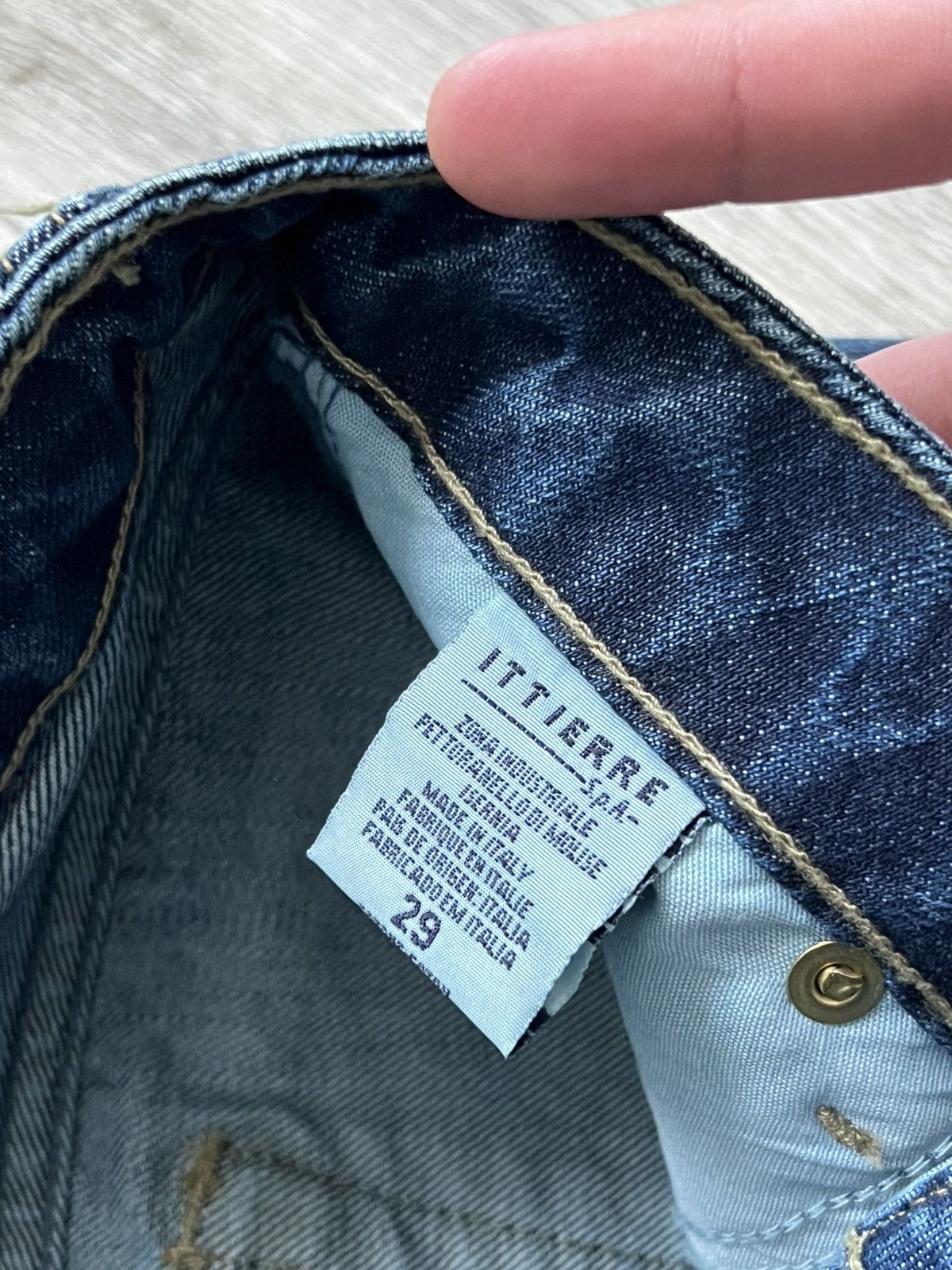 Dolce & Gabbana NEW! Crazy Vintage Dolce Gabbana Big Logo Flared Y2k Jeans Size 29" - 14 Thumbnail